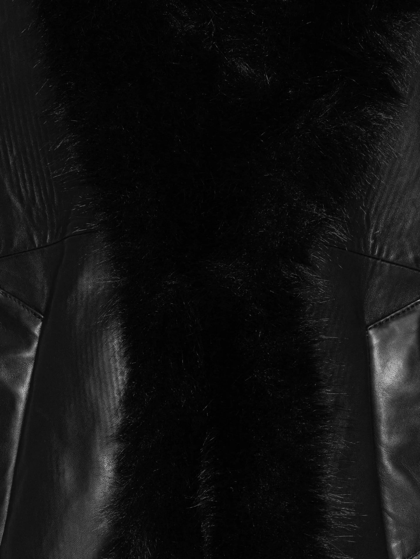 bonded leather jacket black