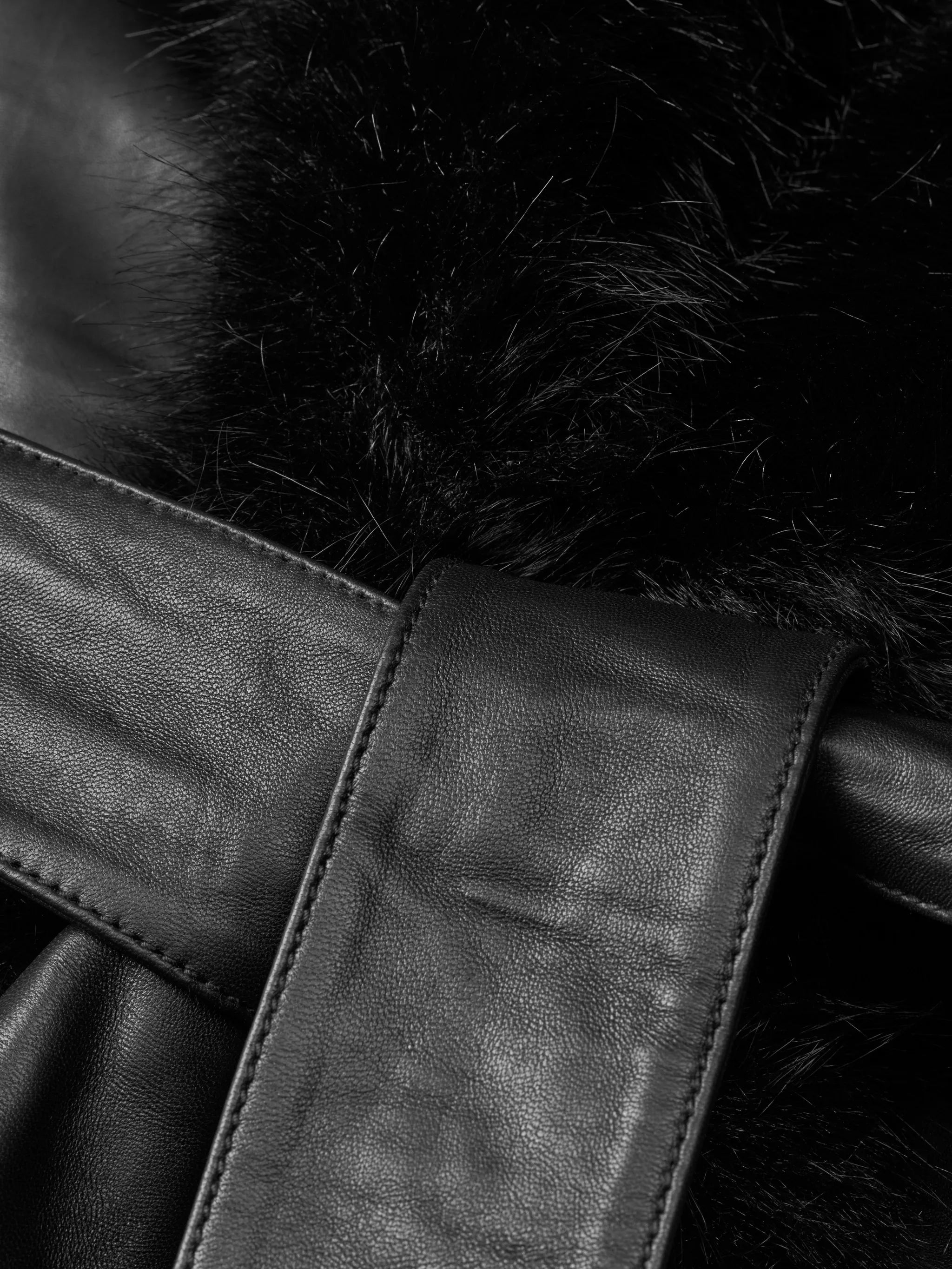 bonded leather jacket black