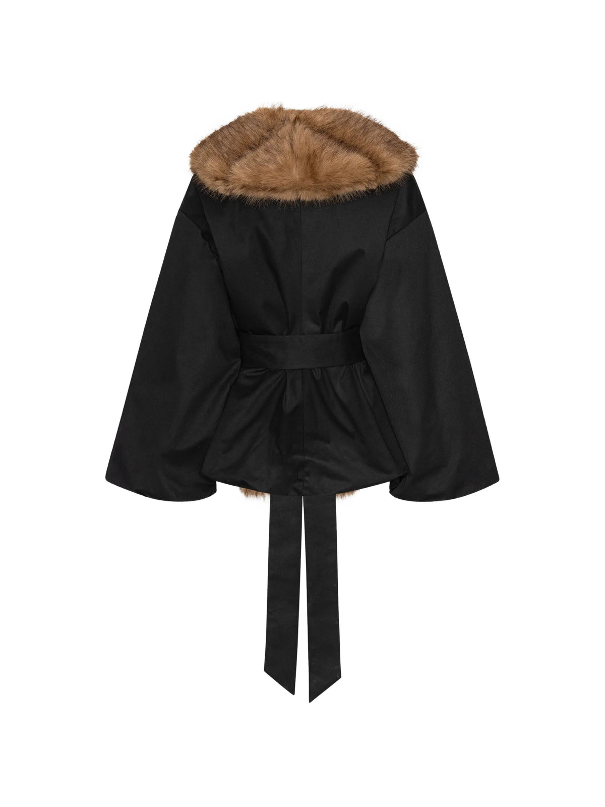 faux-fur collar jacket