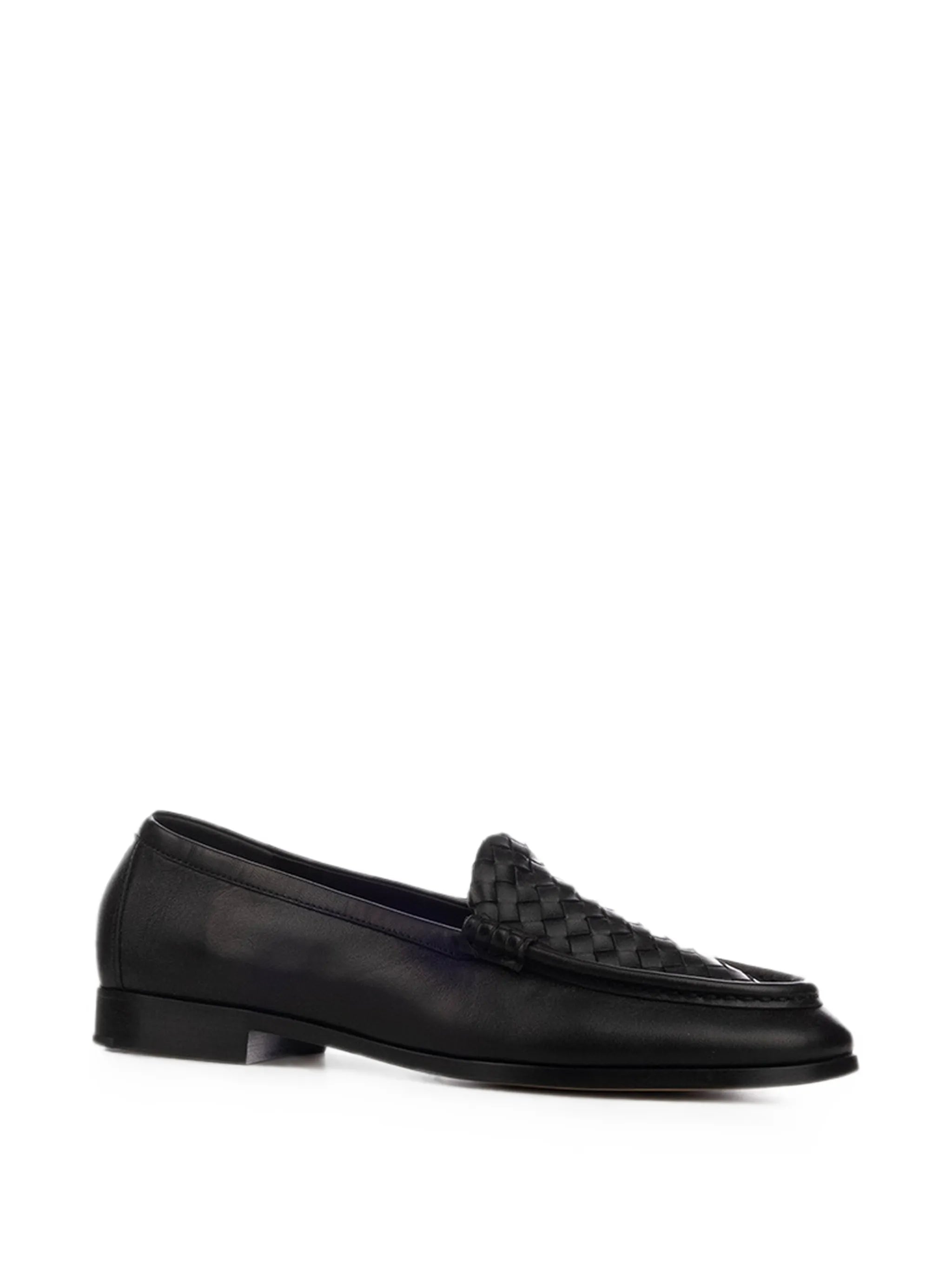 Silenzio intreccio leather loafers