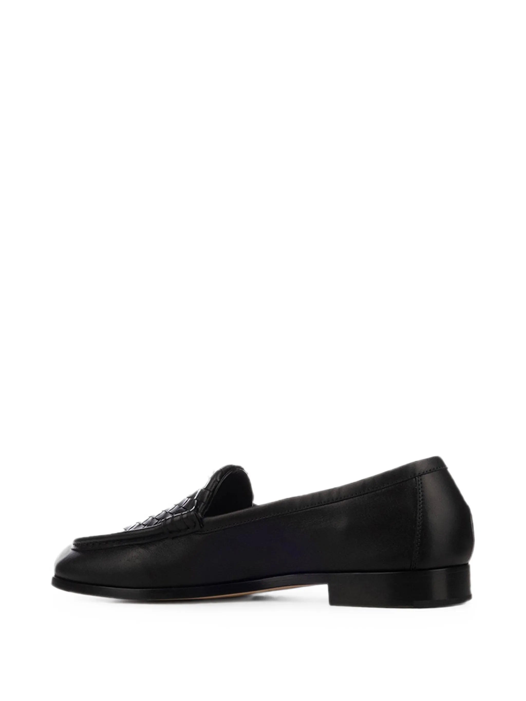 Silenzio intreccio leather loafers