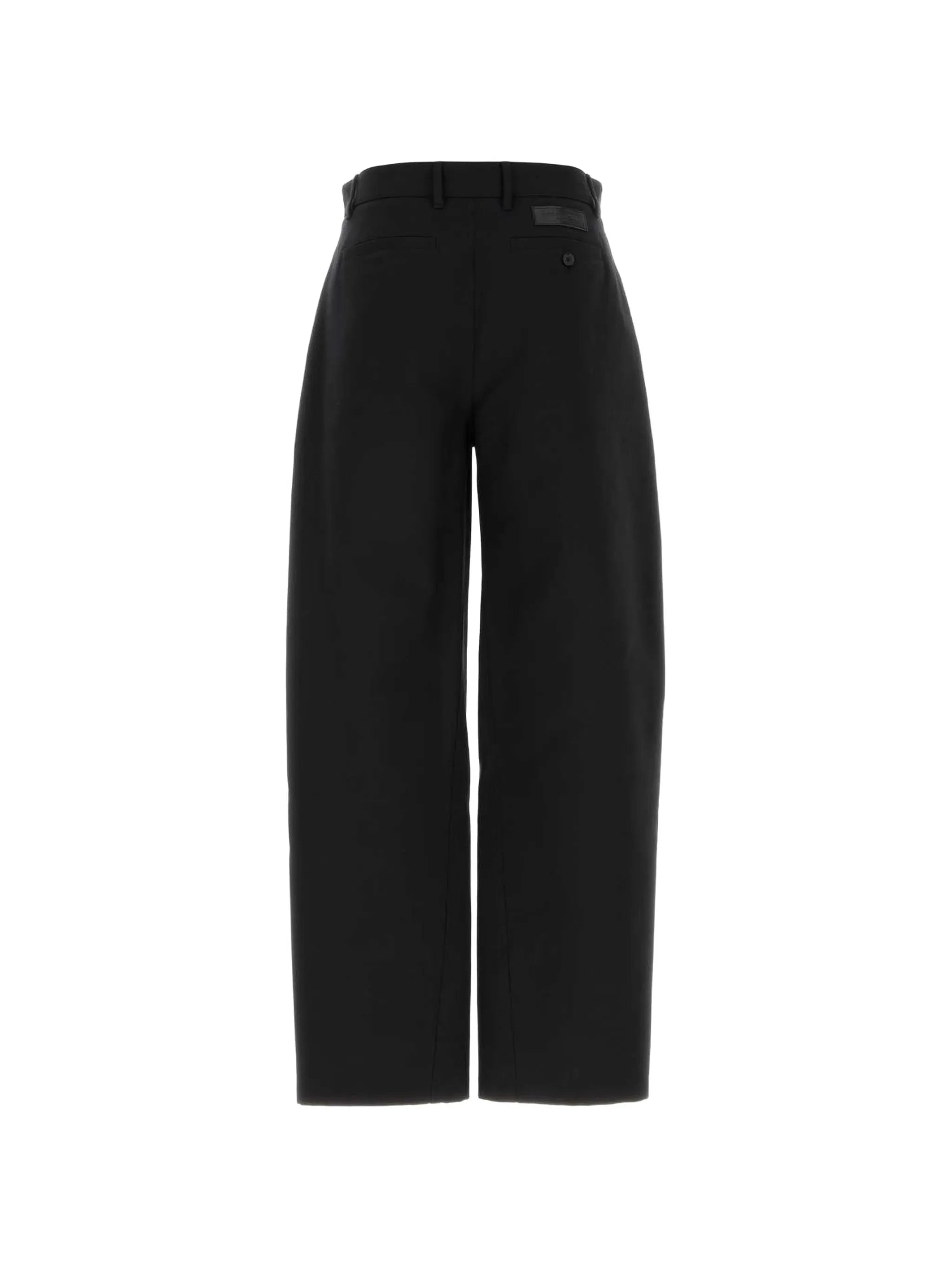 couture seam pants in flannel with checked reverse