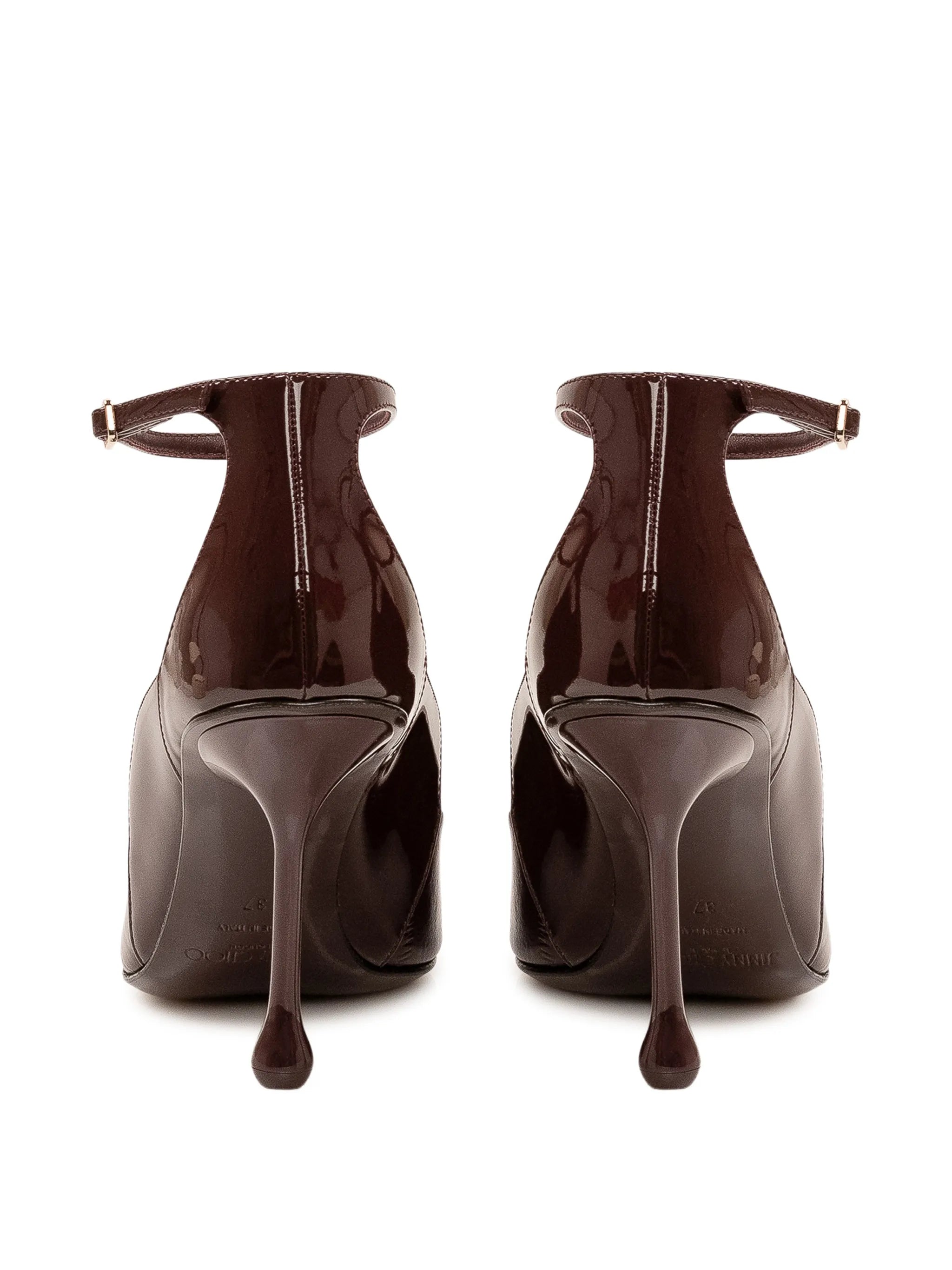 Quinci pointed-toe ankle-strap pumps