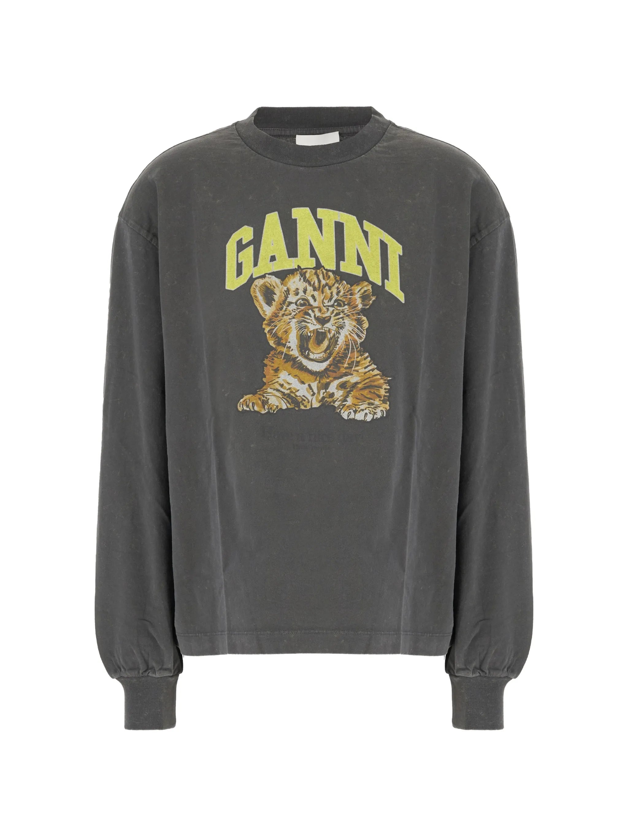 long-sleeve T-shirt with tiger print