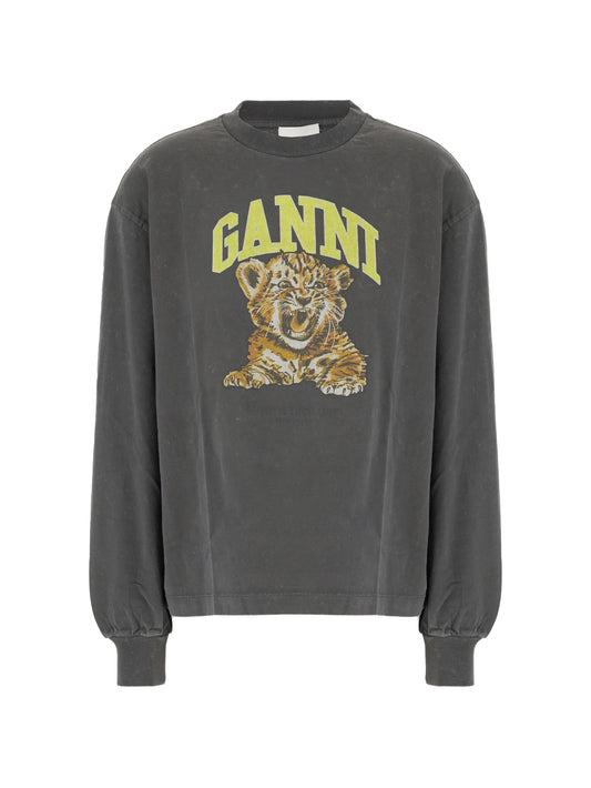 graphic-print logo-print T-shirt