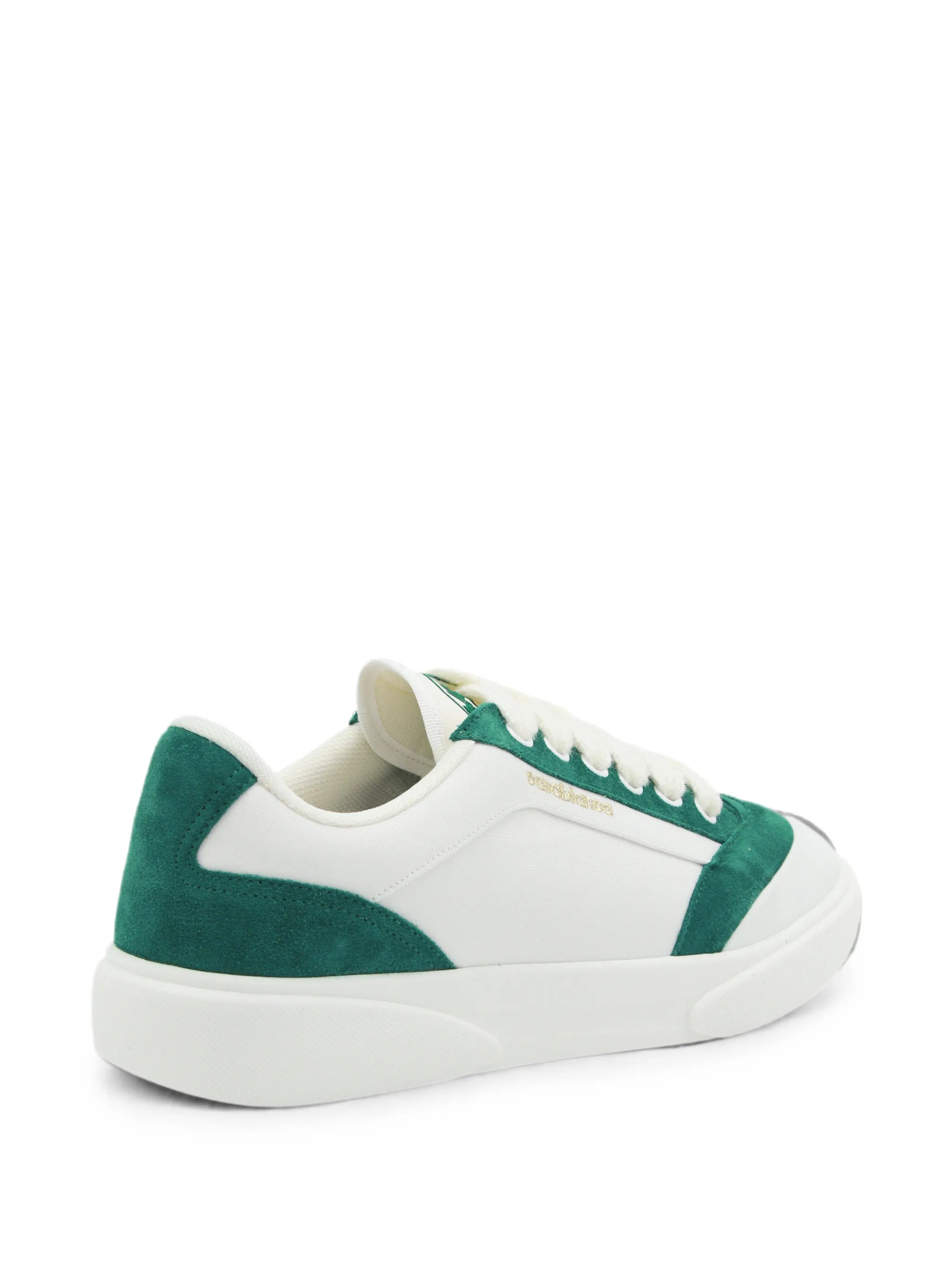 Del Mar suede-panelled logo-print sneakers