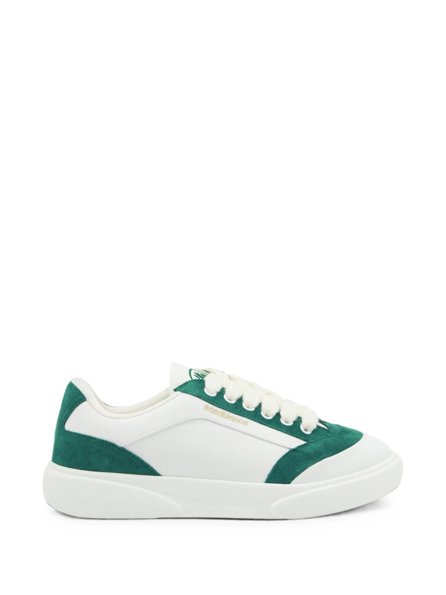 Del Mar suede-panelled logo-print sneakers