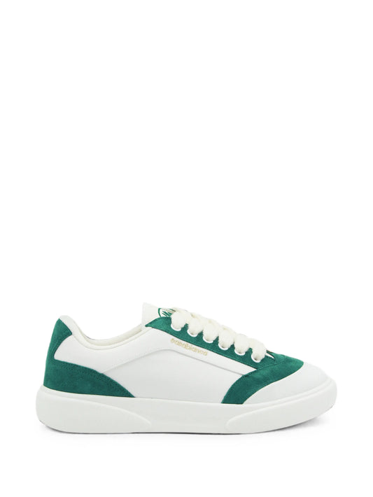 Del Mar suede-panelled logo-print sneakers