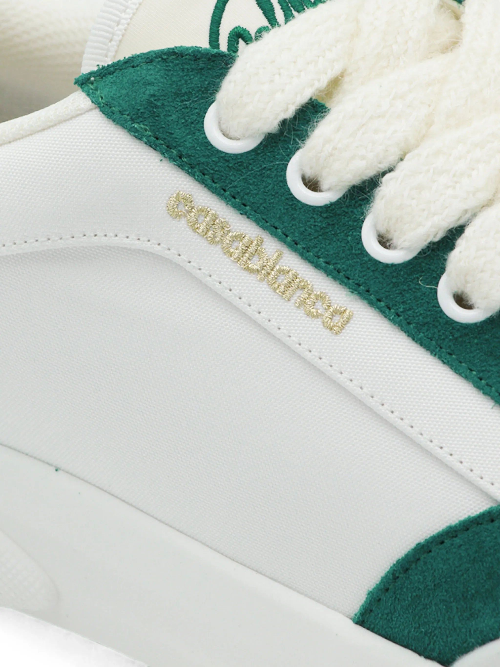 Del Mar suede-panelled logo-print sneakers