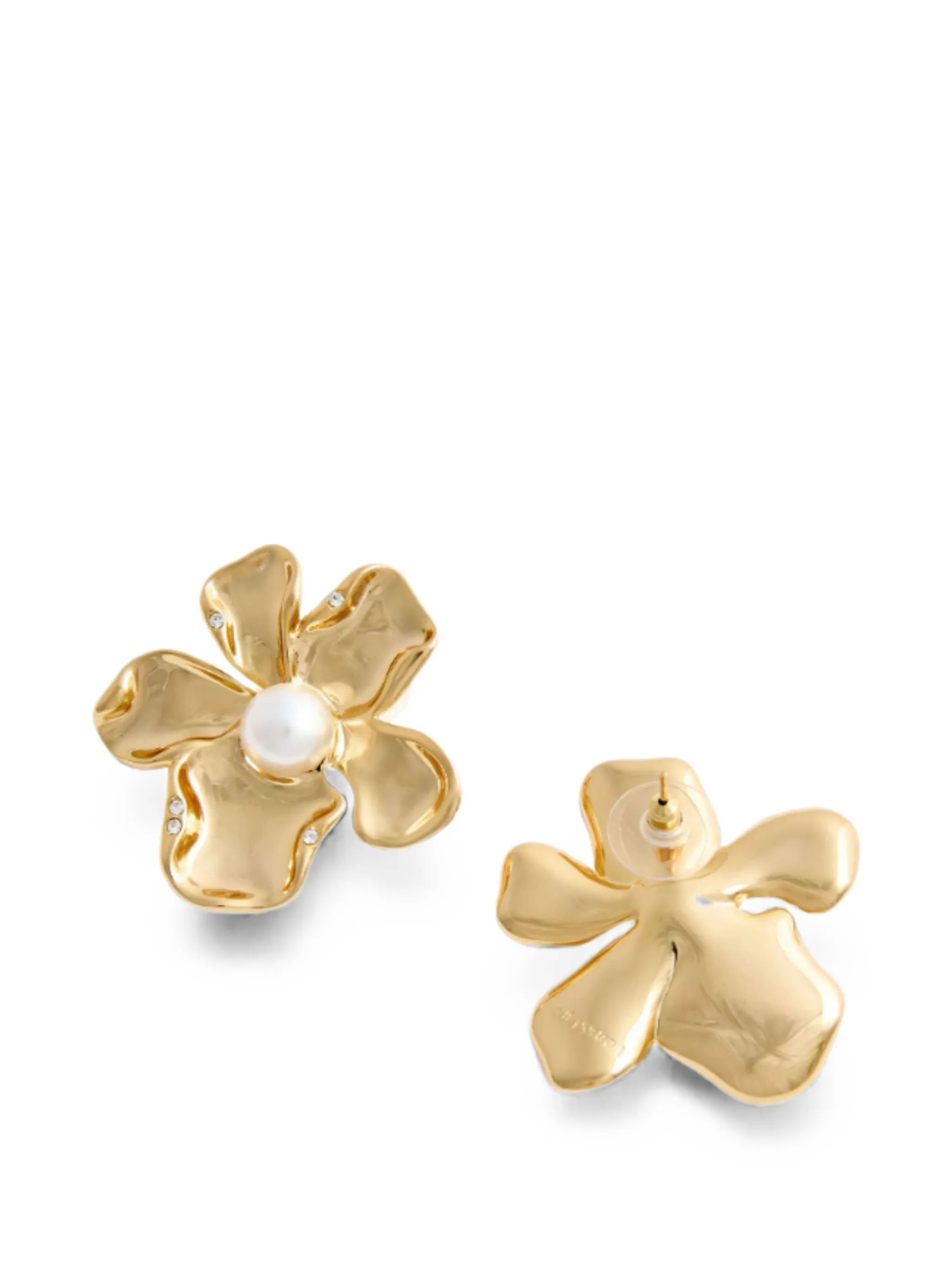 flower zirconia earrings