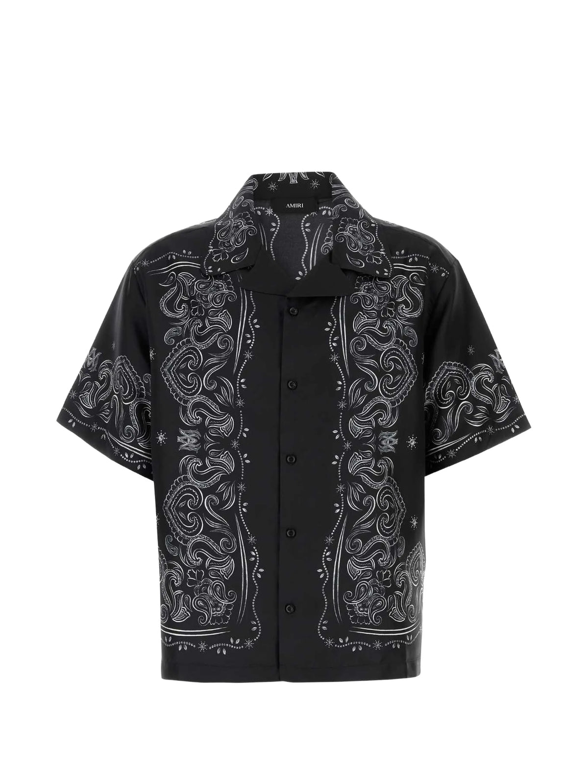 bandana paint oversized bowling shirt