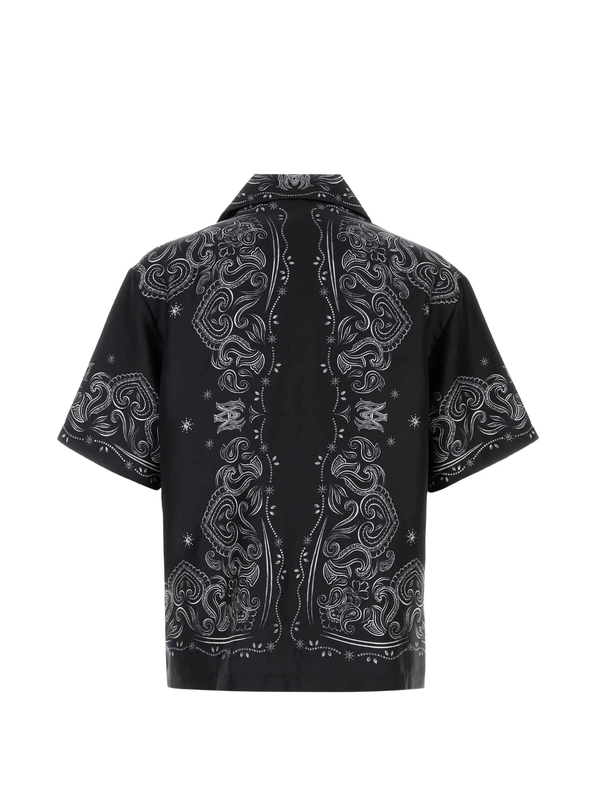 bandana paint oversized bowling shirt
