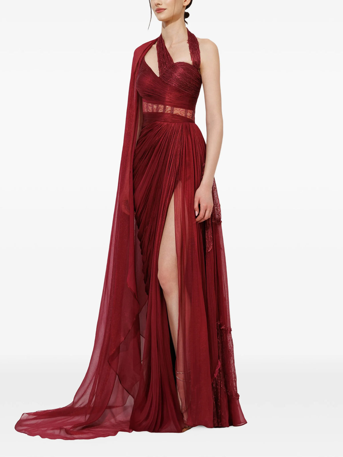 Mara draped maxi dress
