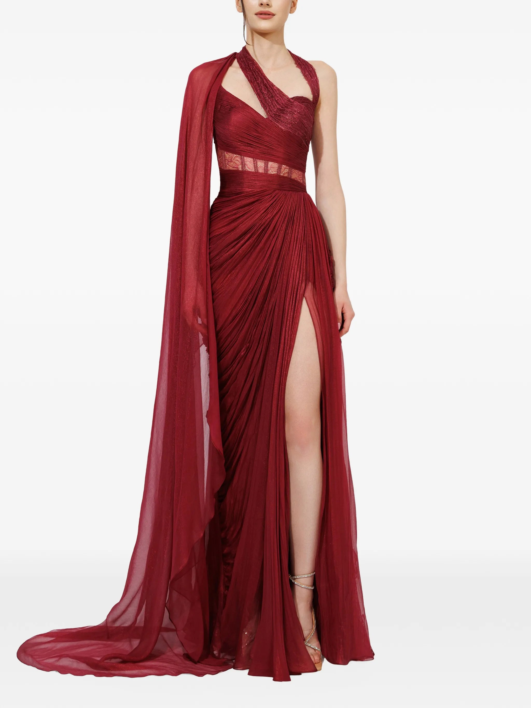Mara draped maxi dress