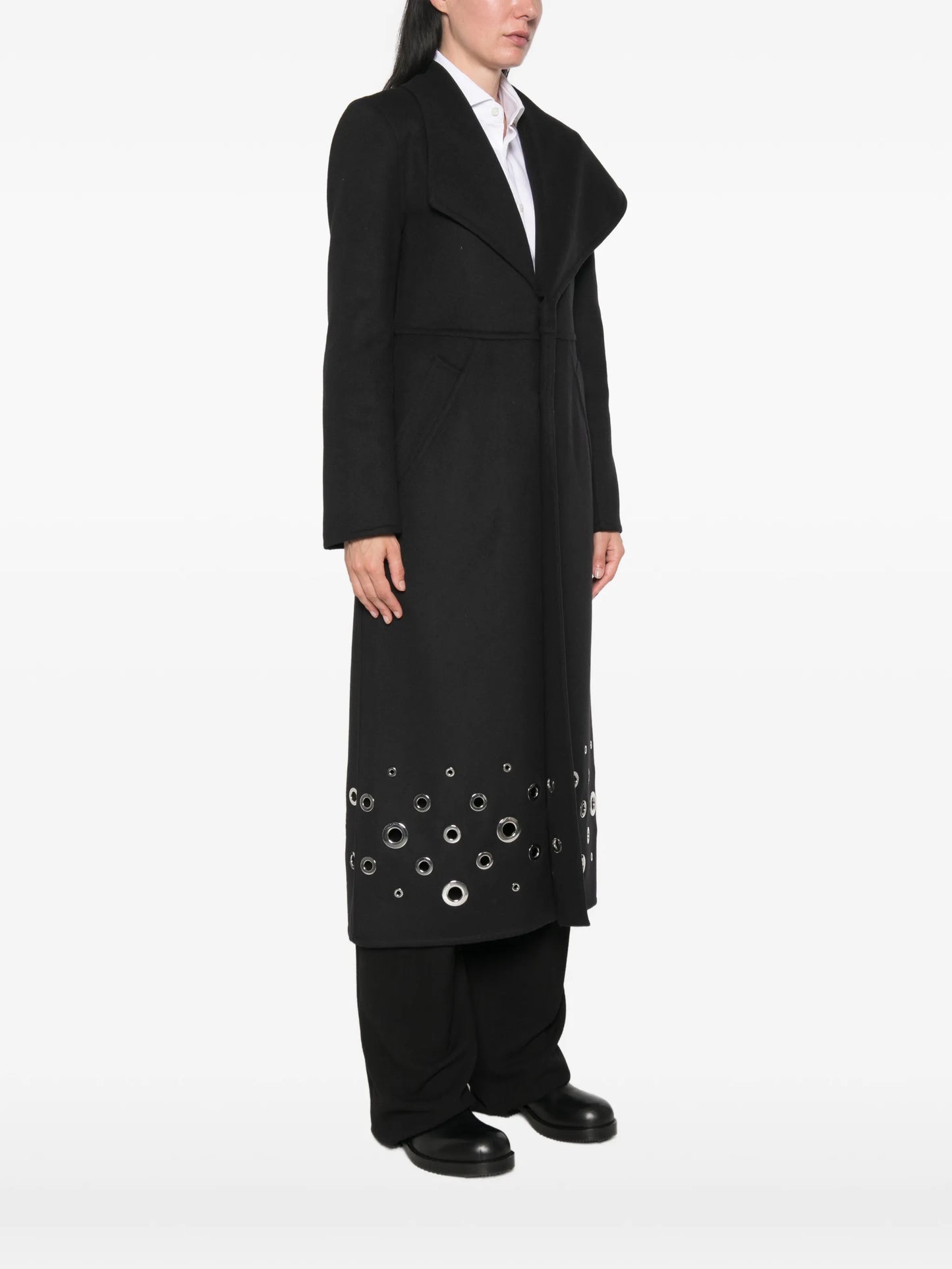 Alix eyelet-embellished coat