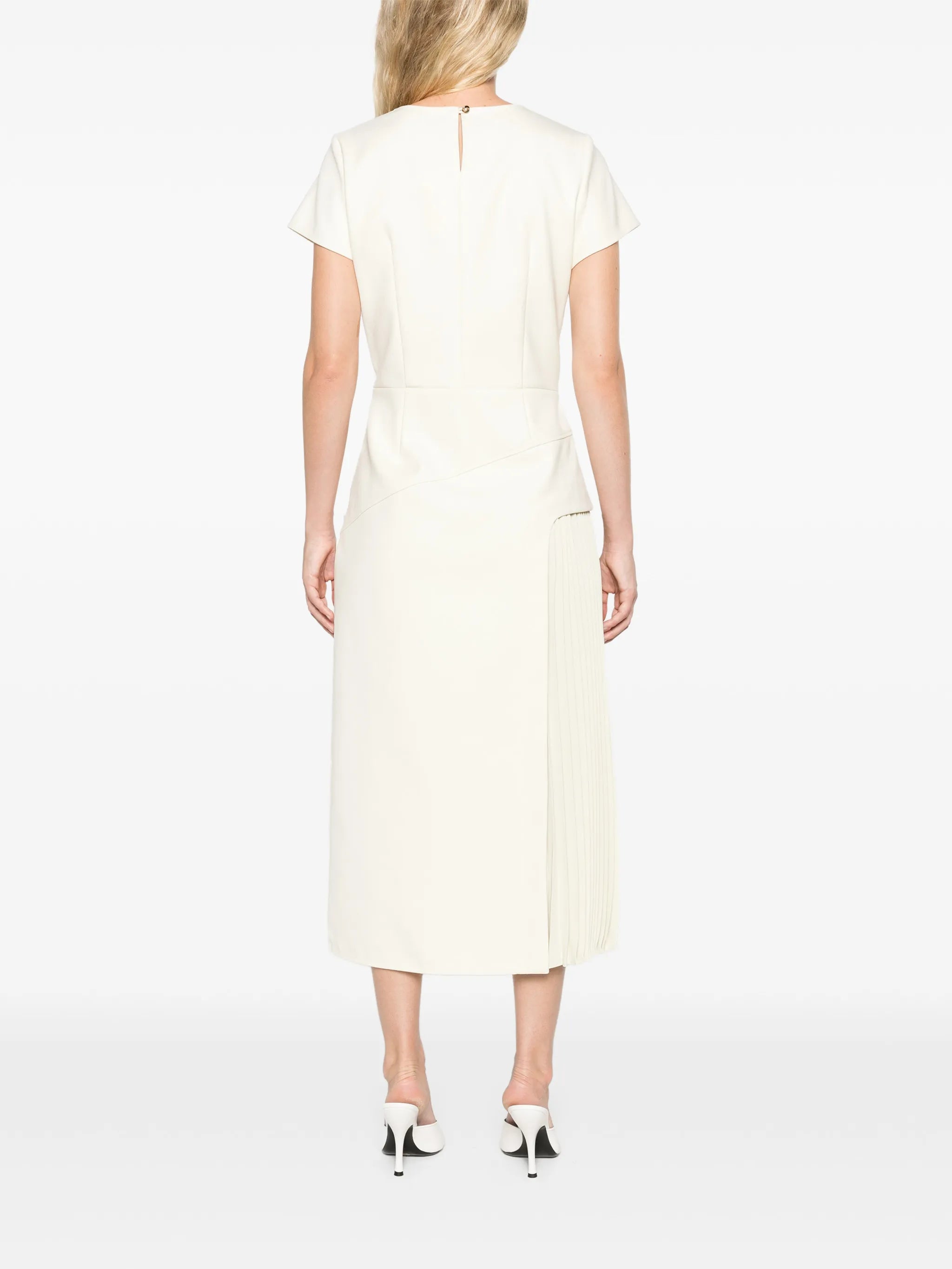Ria pleated midi dress