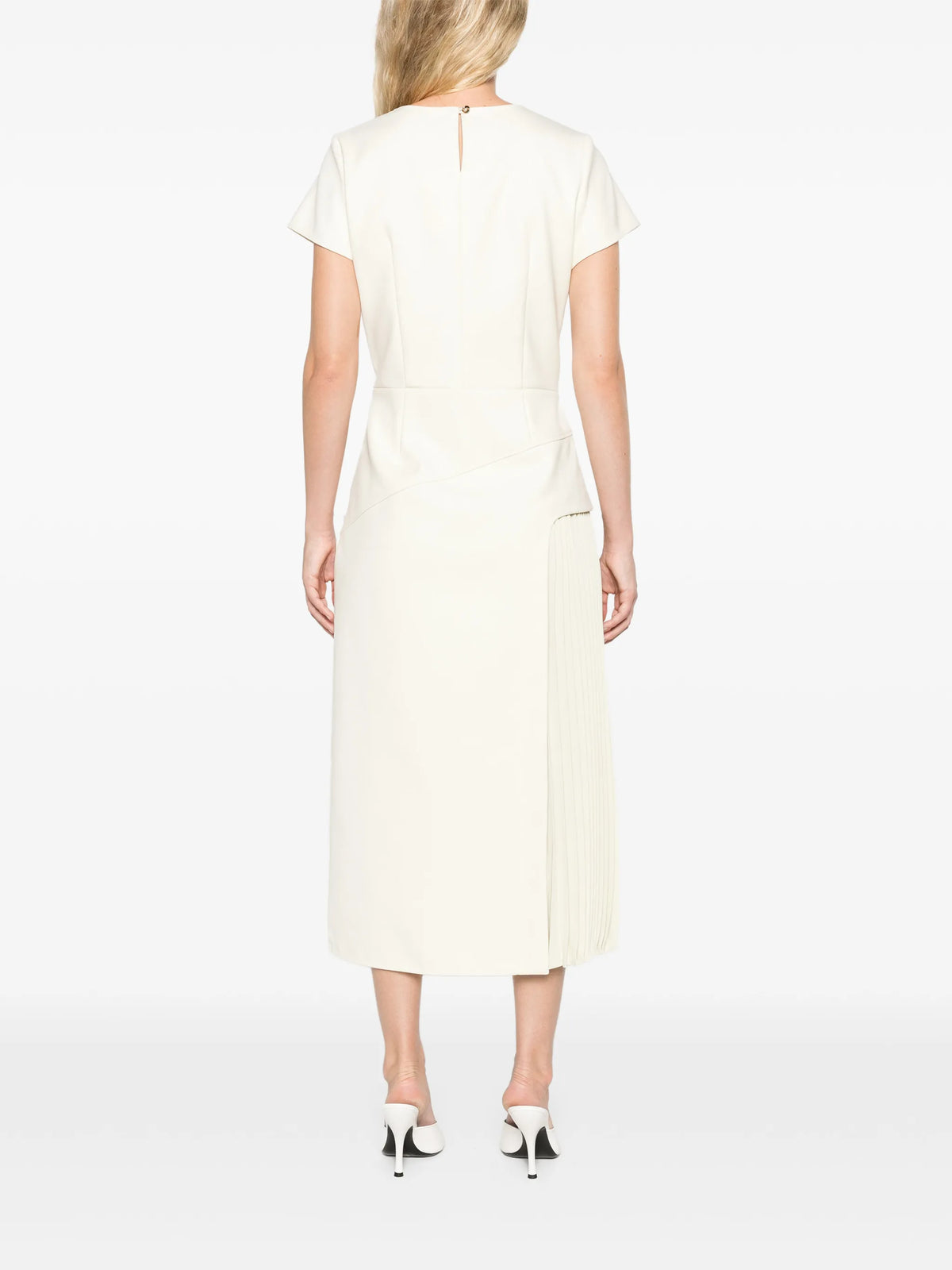 Ria pleated midi dress