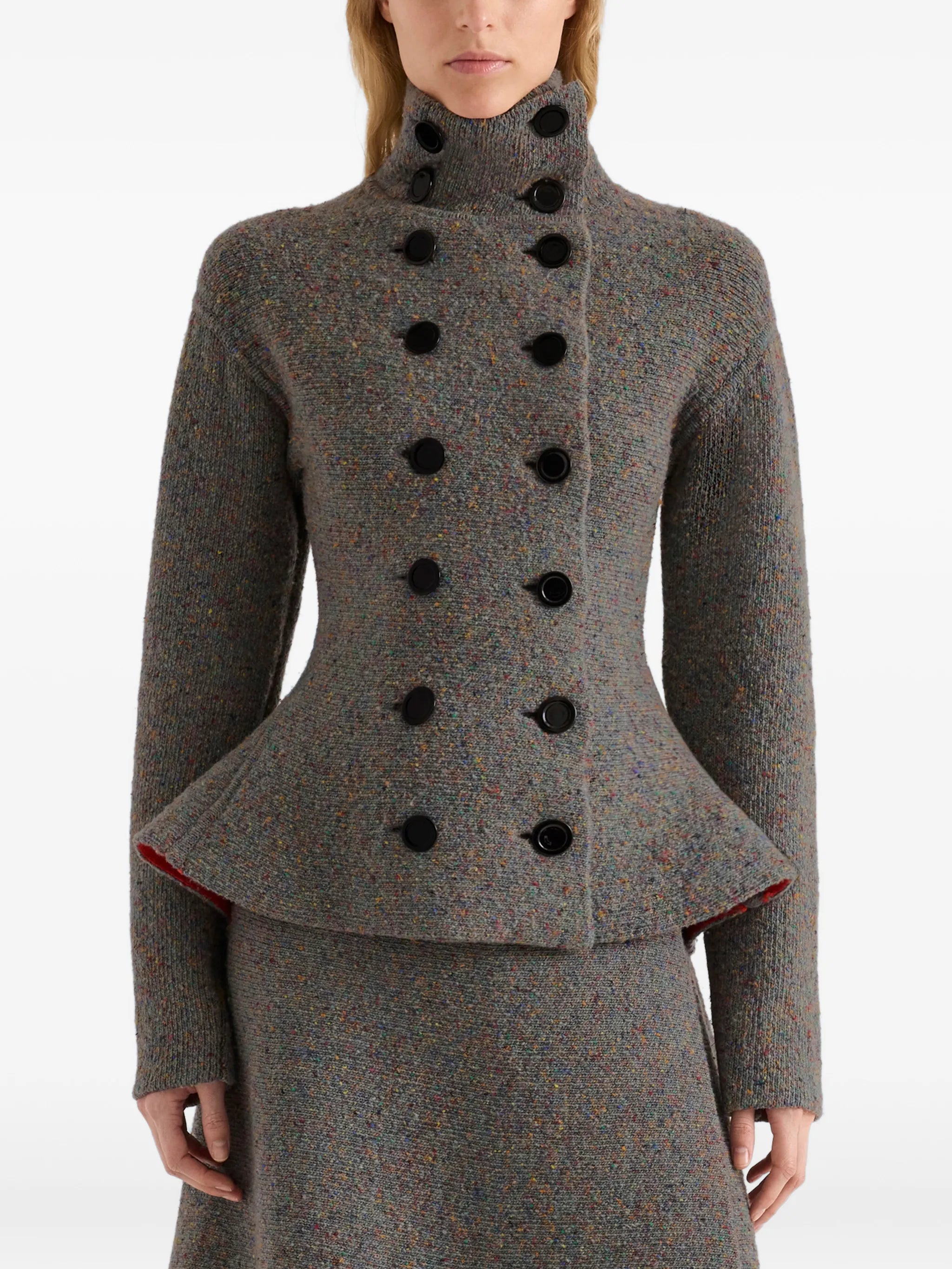 Capucine jacket in donegal knit