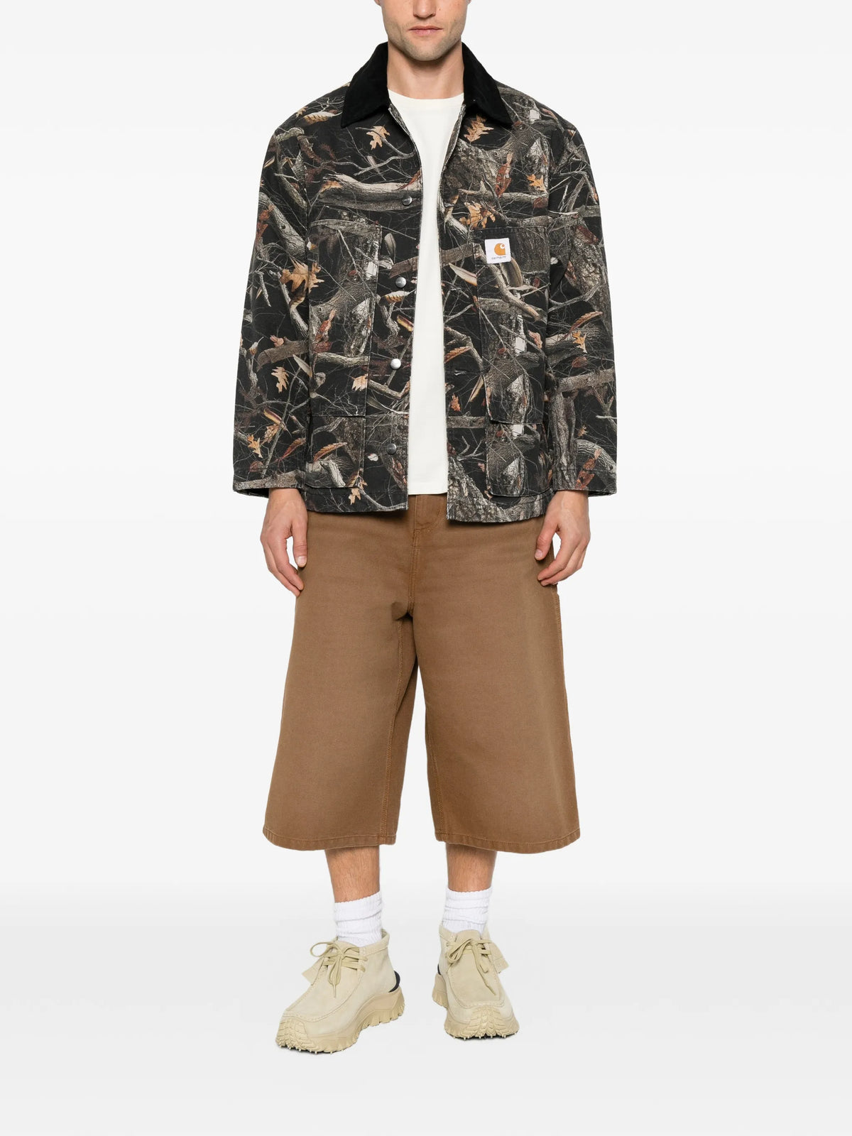 Lander camo-print jacket