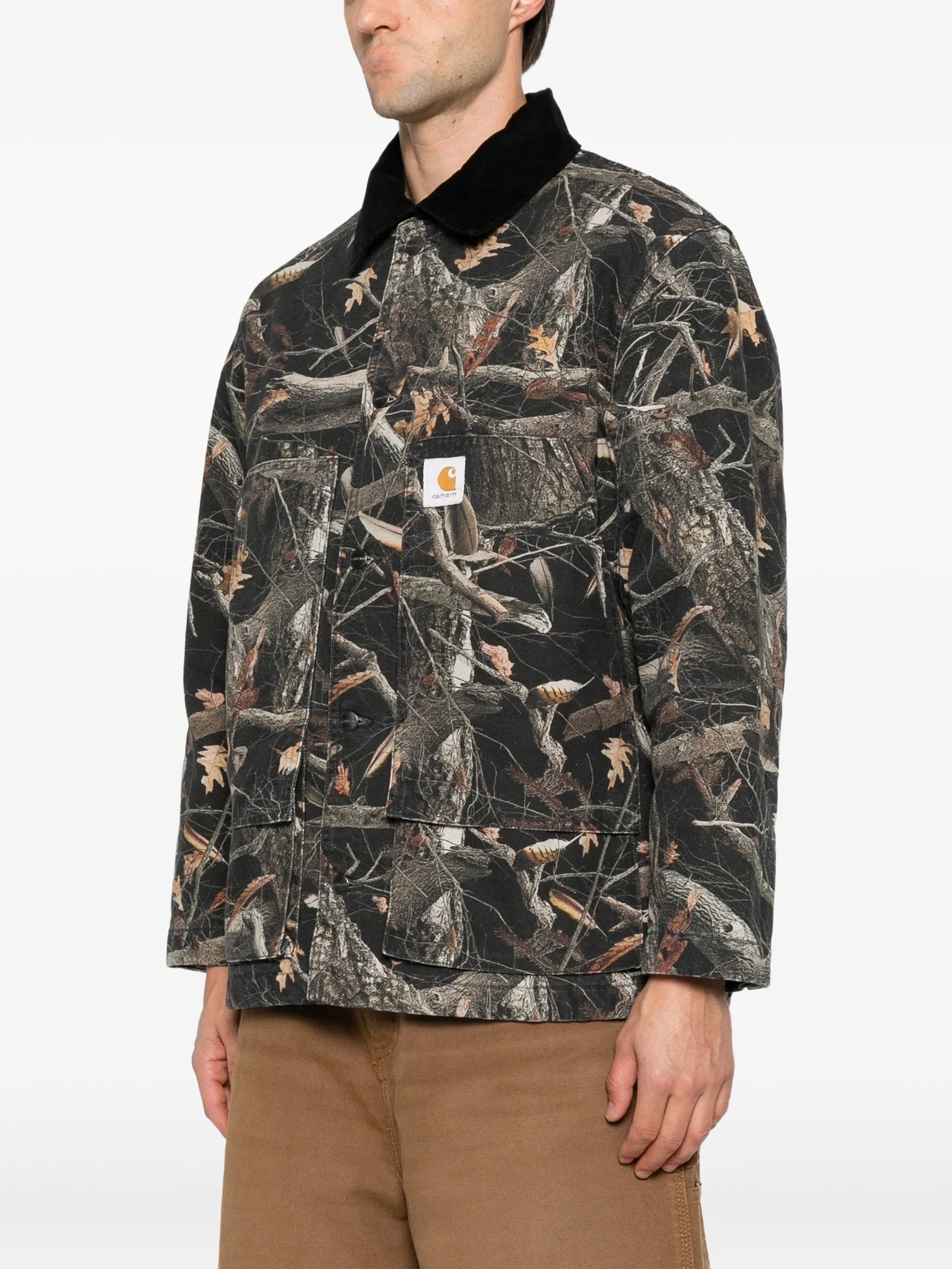 Lander camo-print jacket