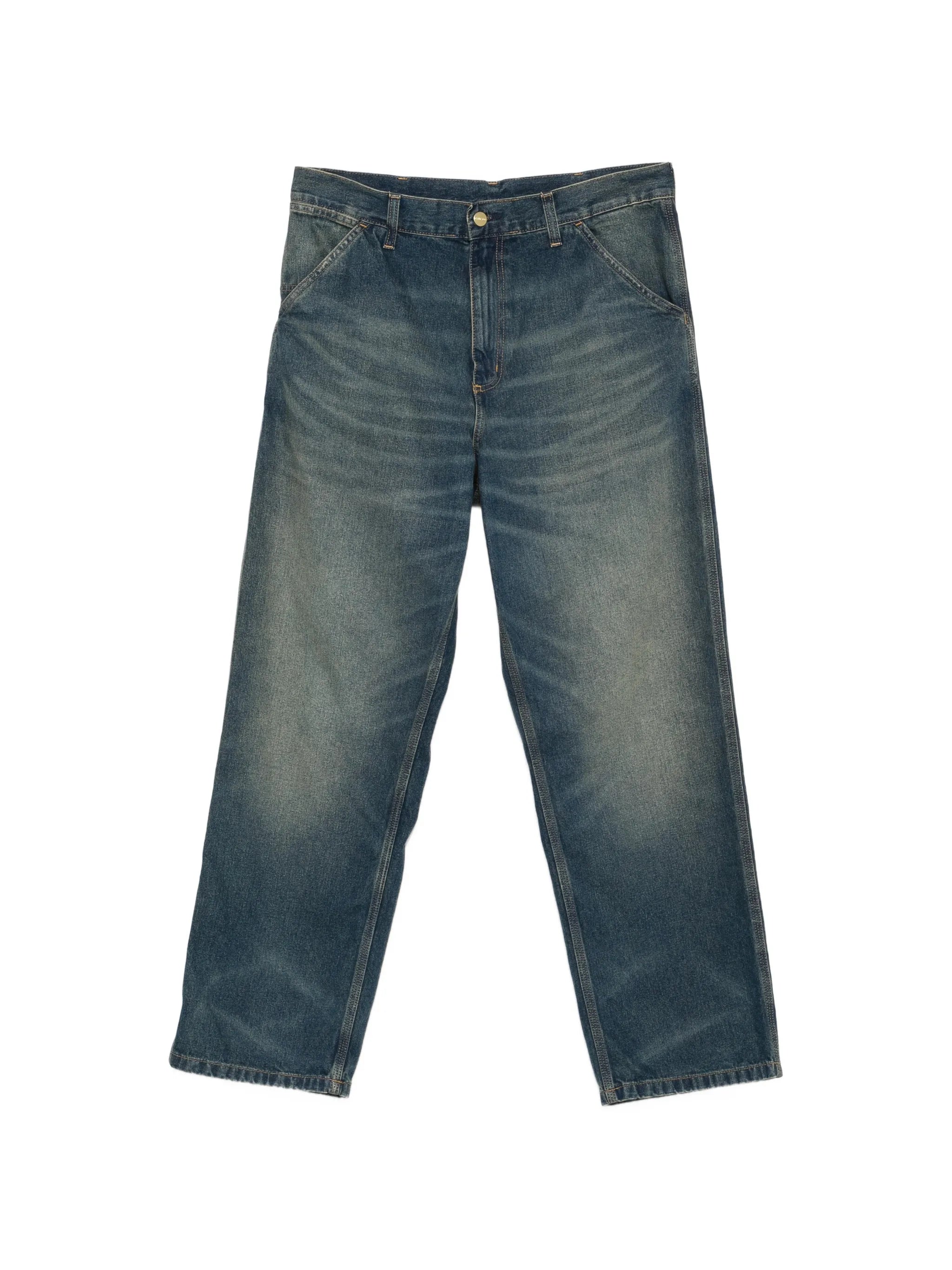 Simple straight-leg jeans