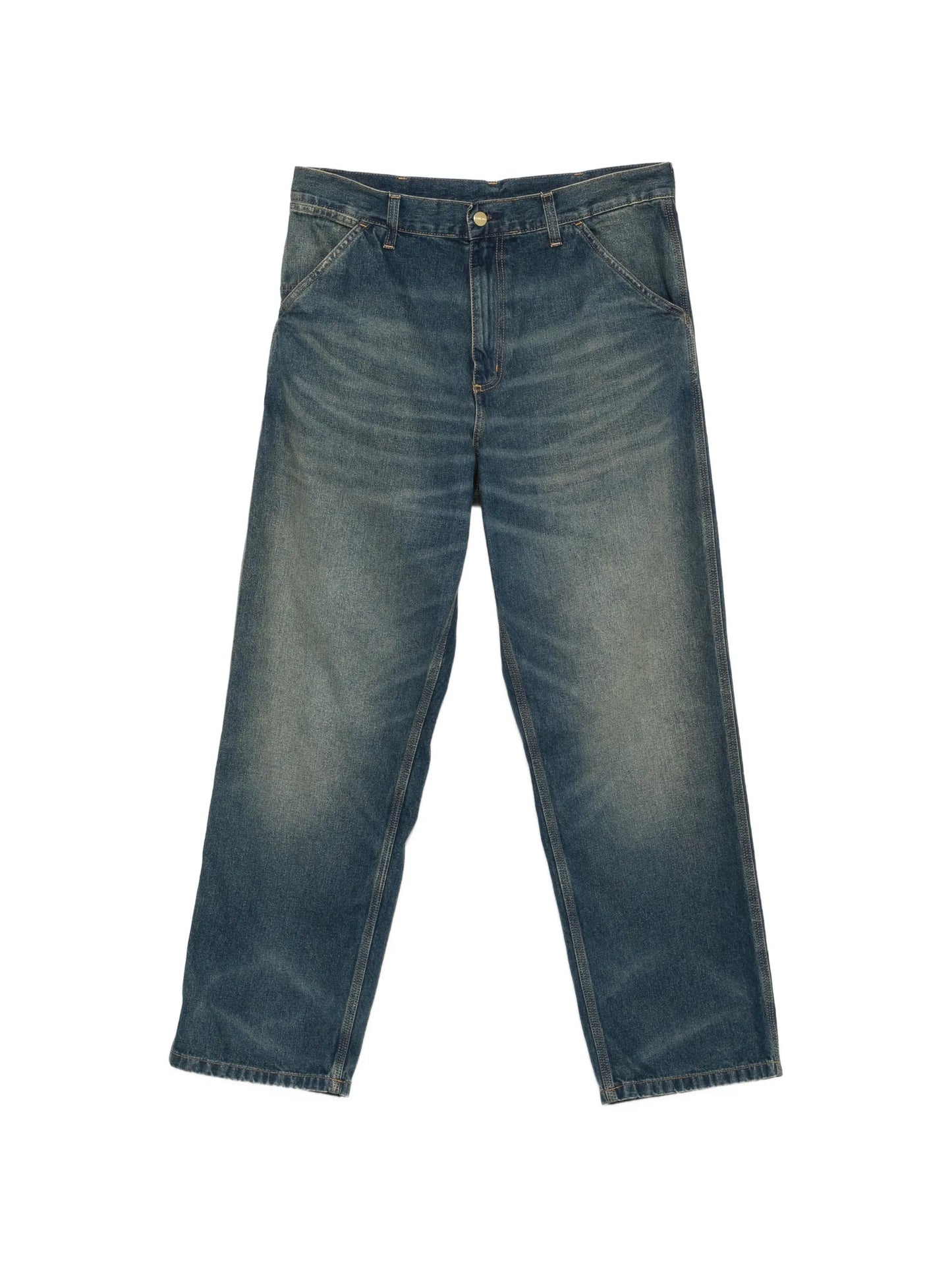 Simple straight-leg jeans
