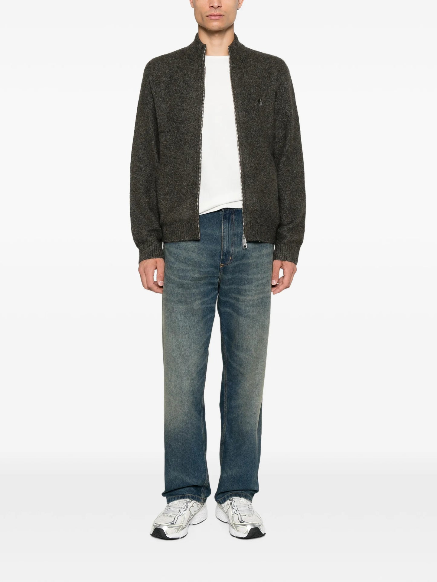 Simple straight-leg jeans