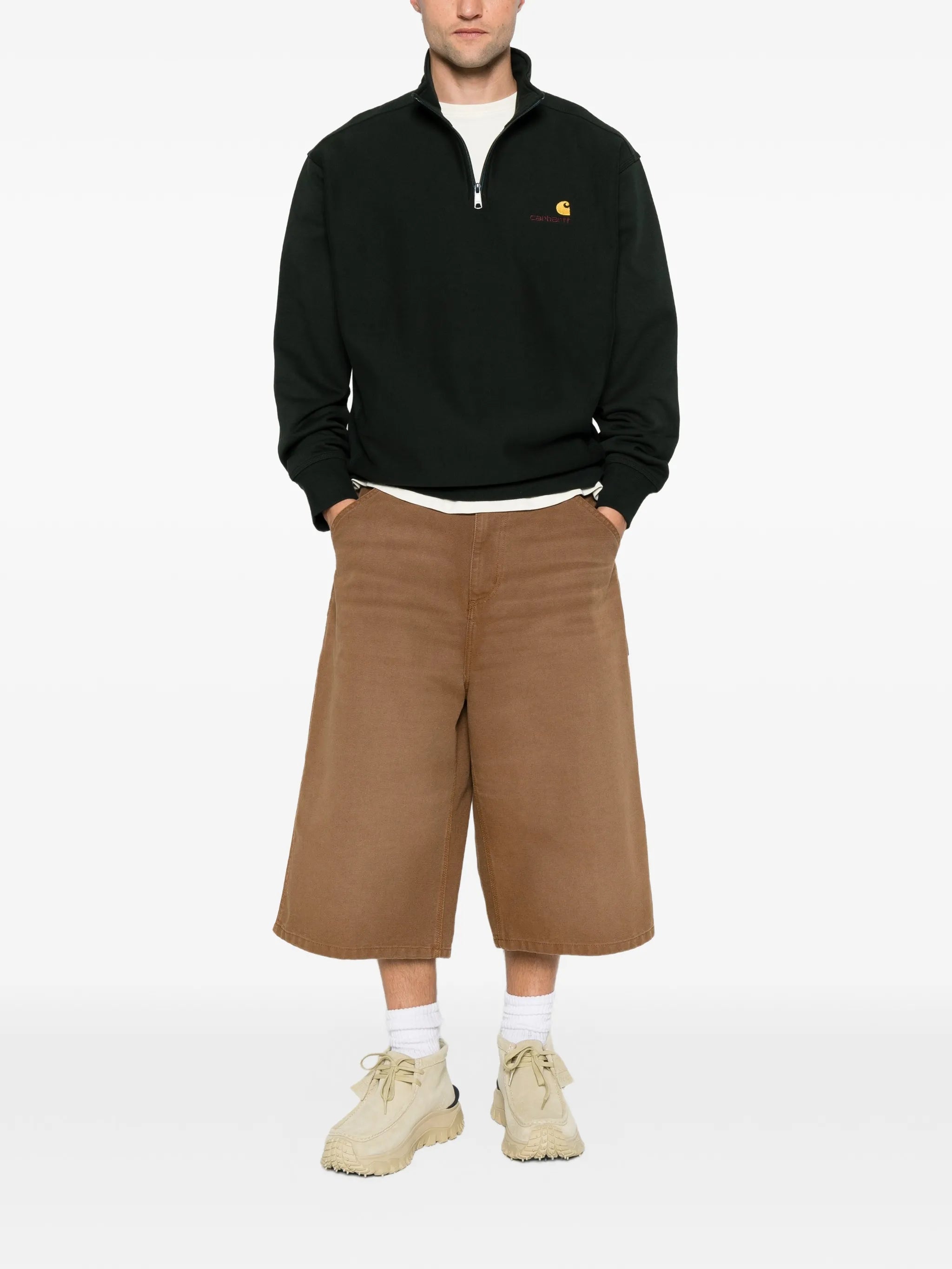 American Script half-zip hoodie