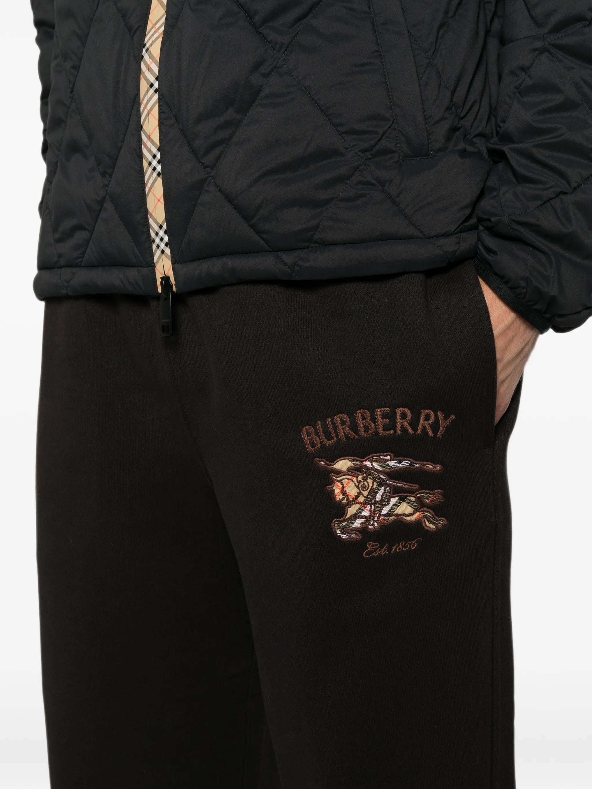 logo-embroidered track pants