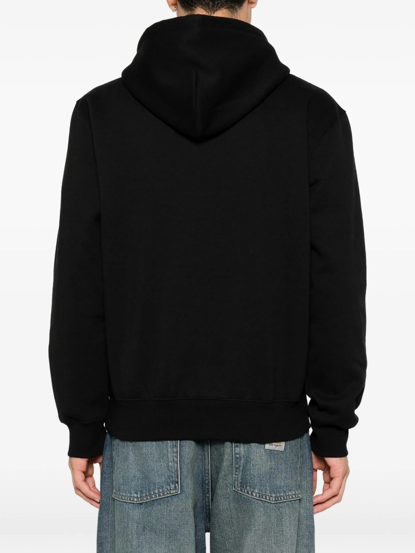 logo-embroidered hoodie