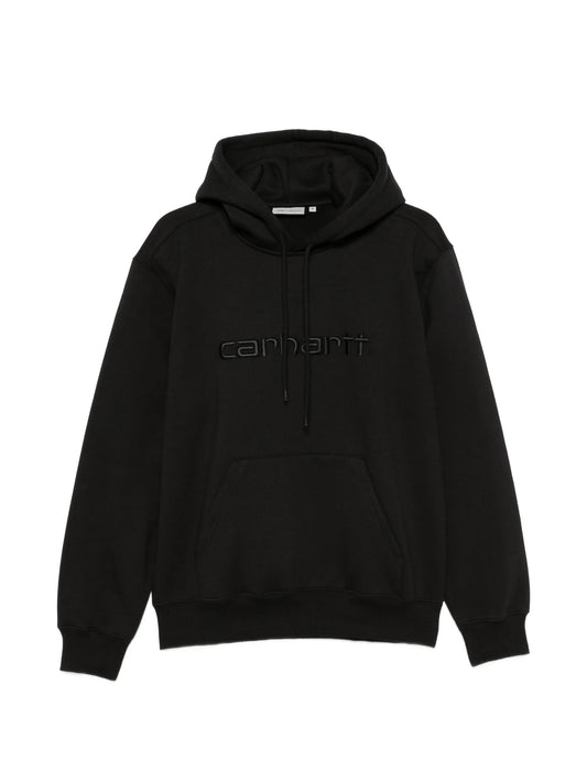 logo-embroidered hoodie