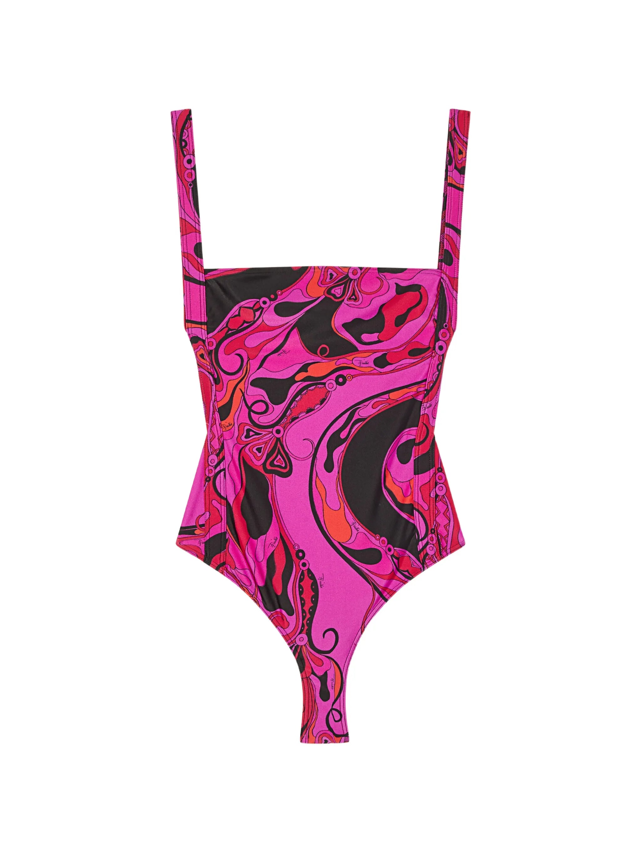 Orchidee-print swimsuit