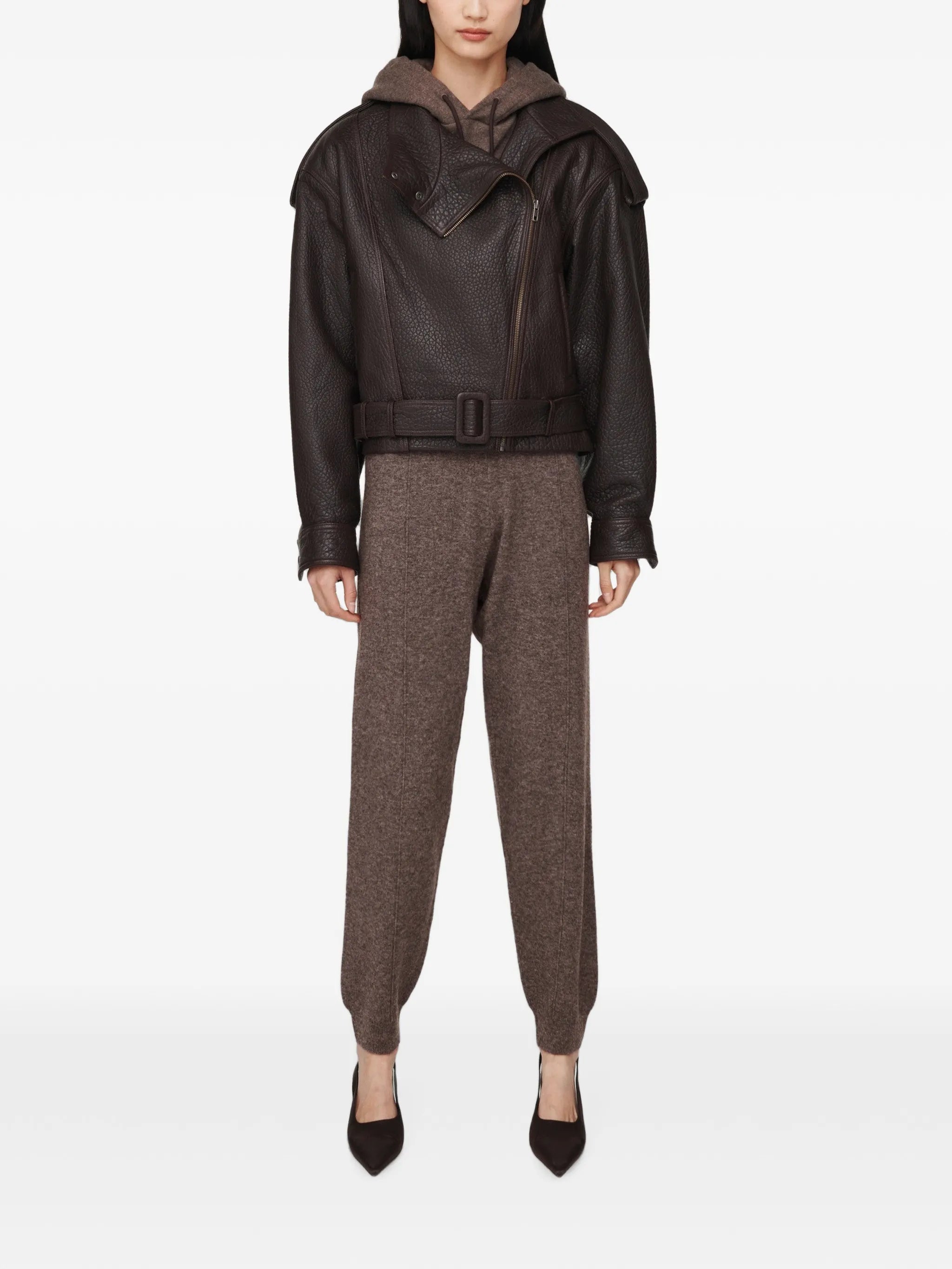 Serpa grained calf leather jacket