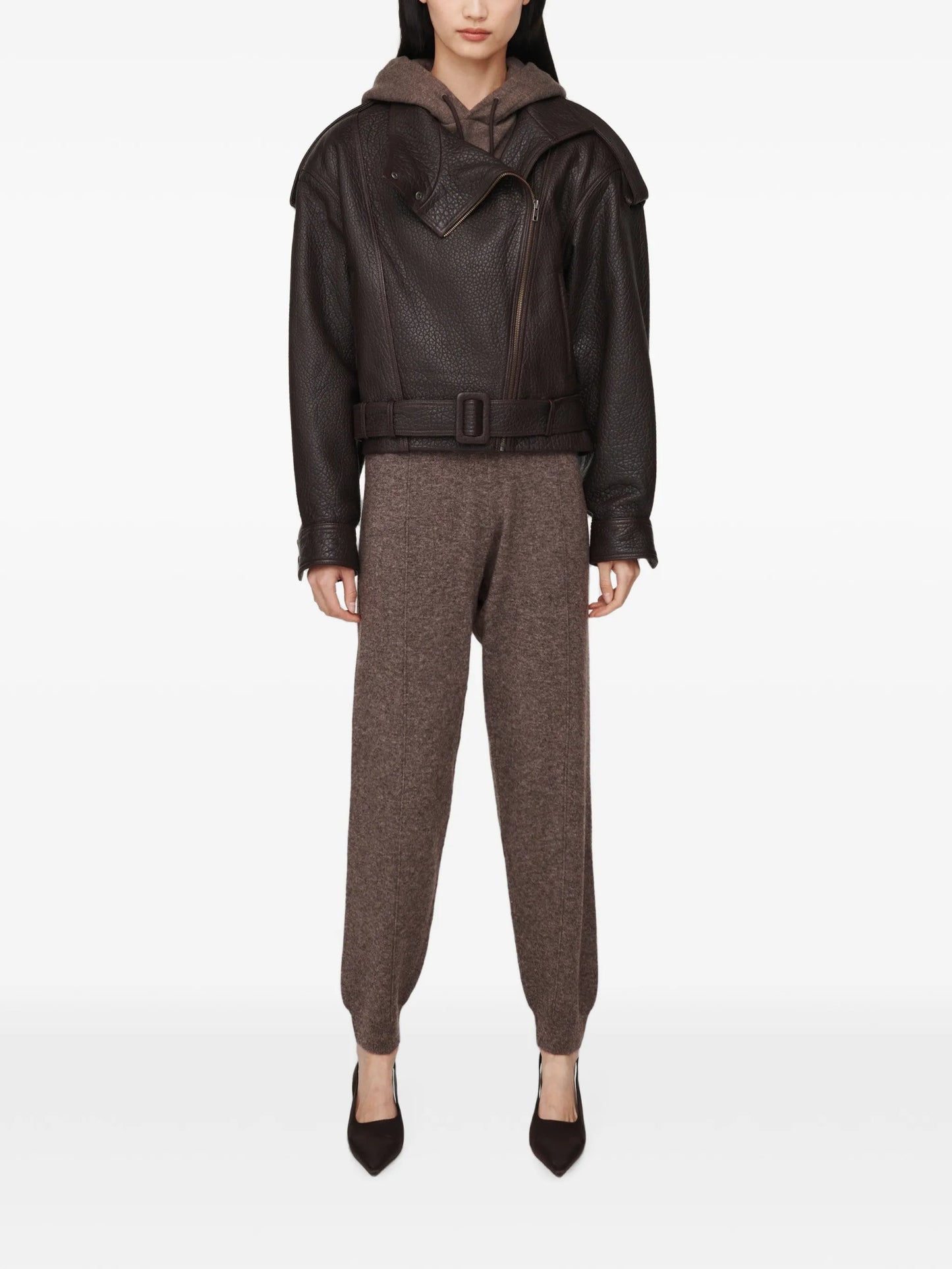 Serpa grained calf leather jacket
