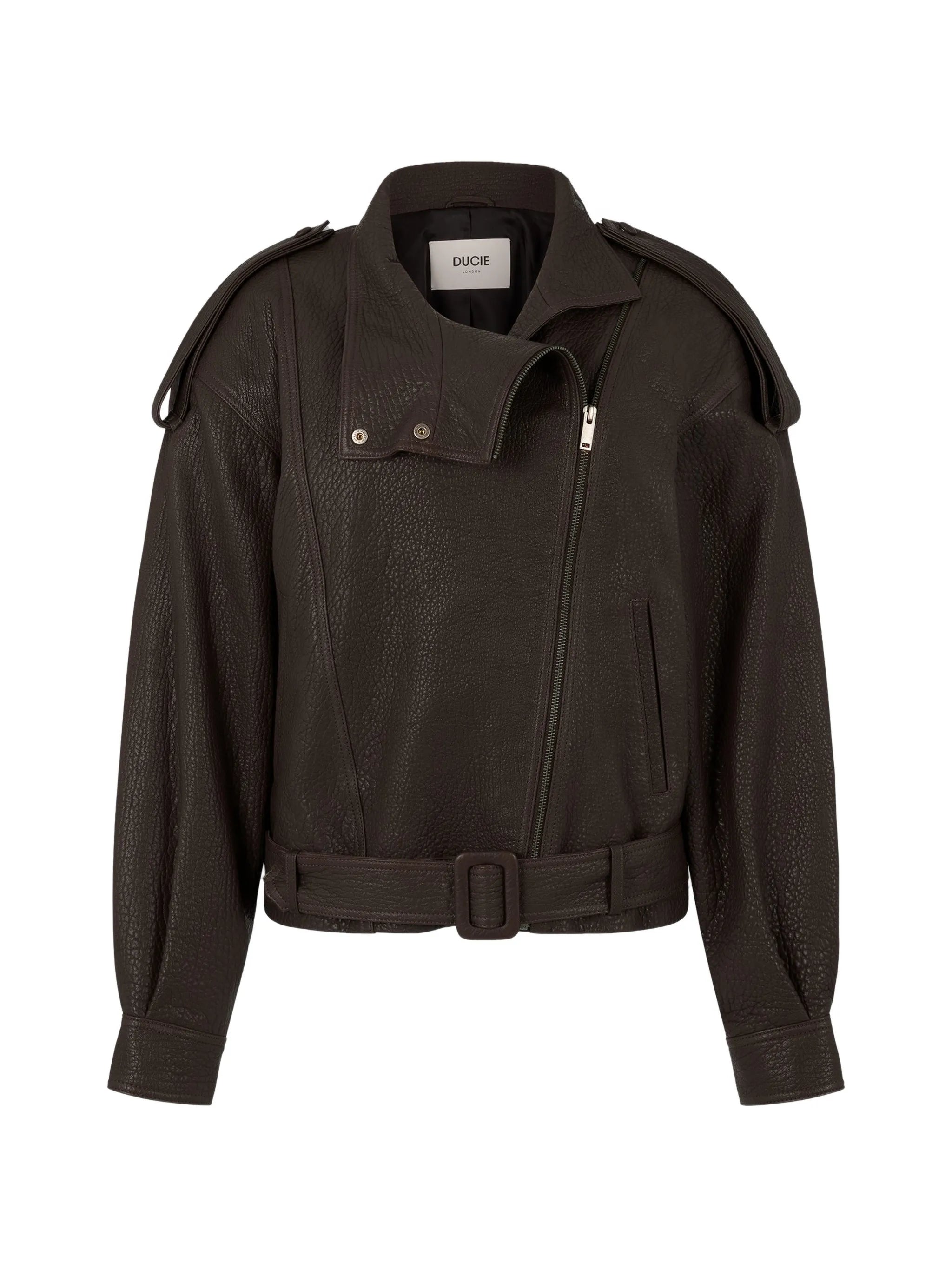 Serpa grained calf leather jacket