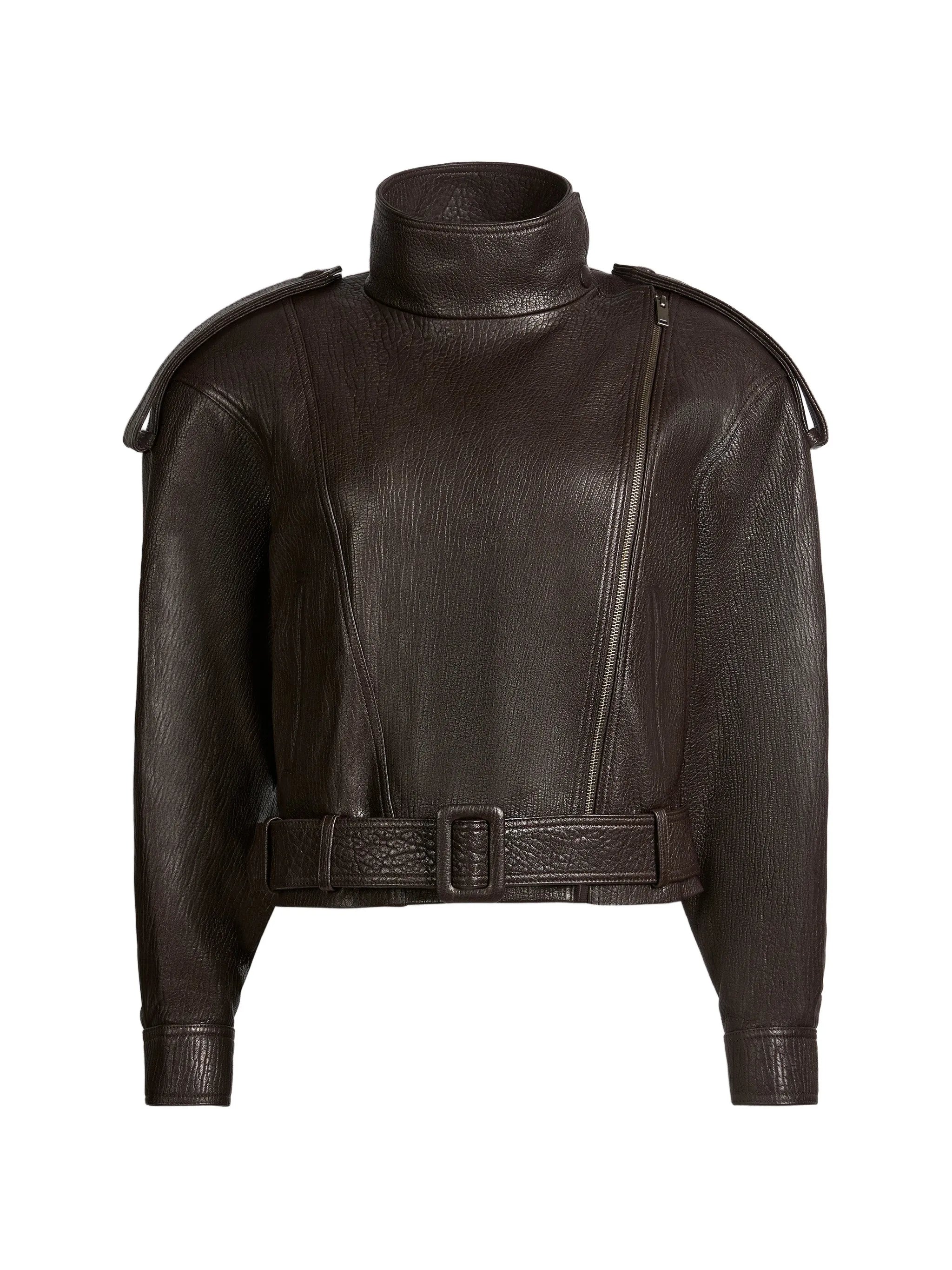 Serpa grained calf leather jacket