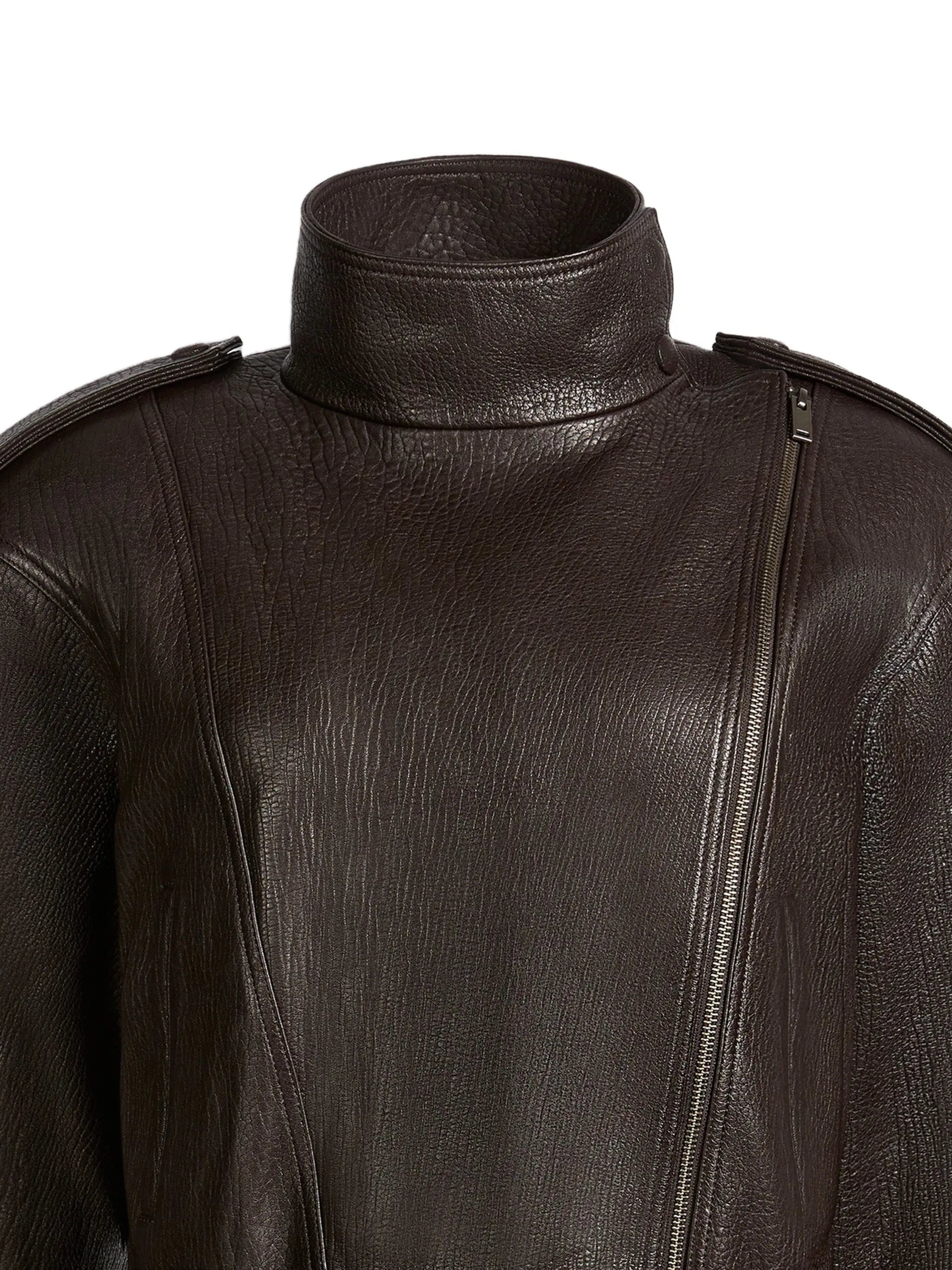 Serpa grained calf leather jacket