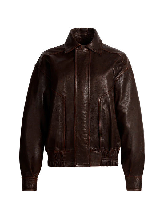 Florence calf leather bomber jacket