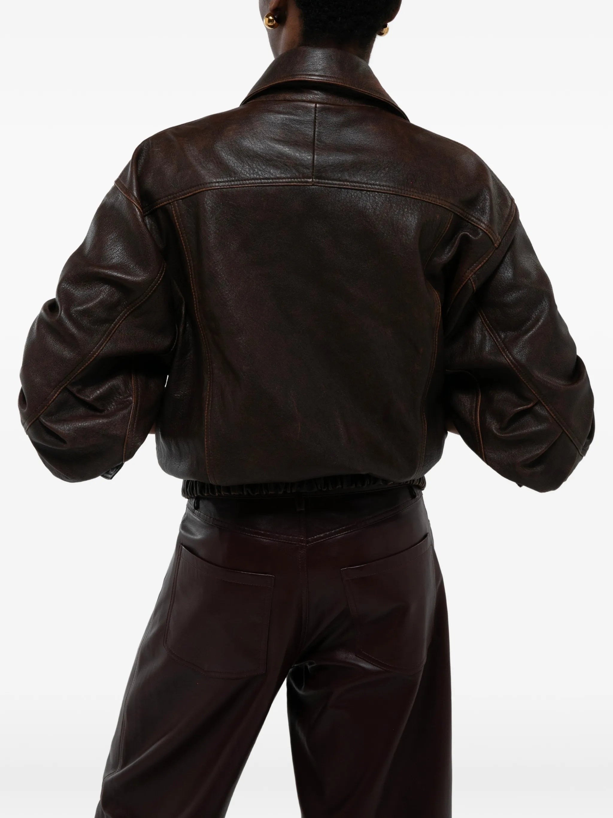Florence calf leather bomber jacket