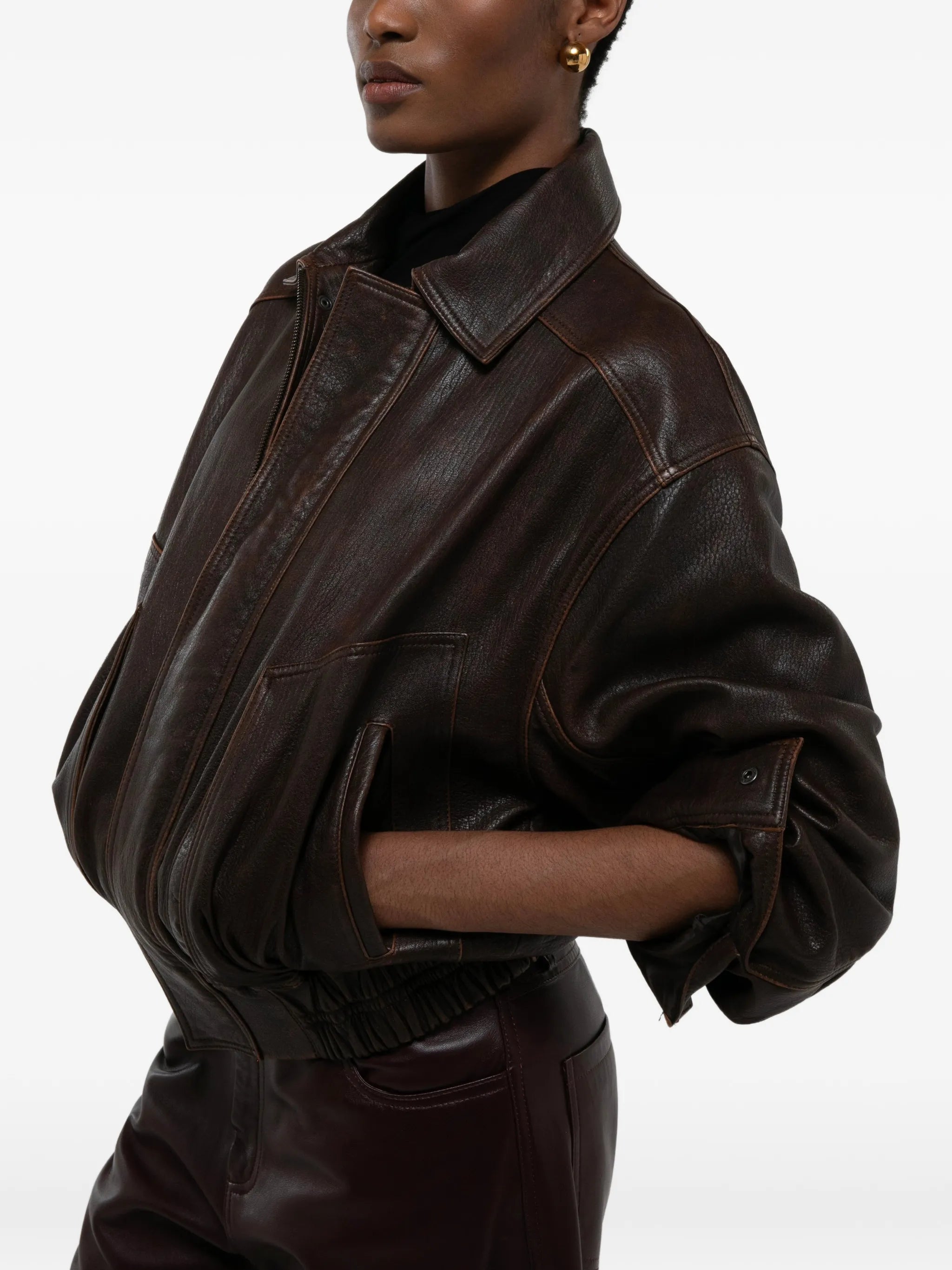 Florence calf leather bomber jacket