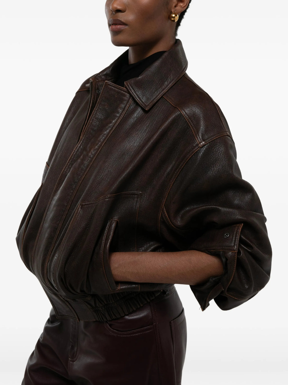 Florence calf leather bomber jacket
