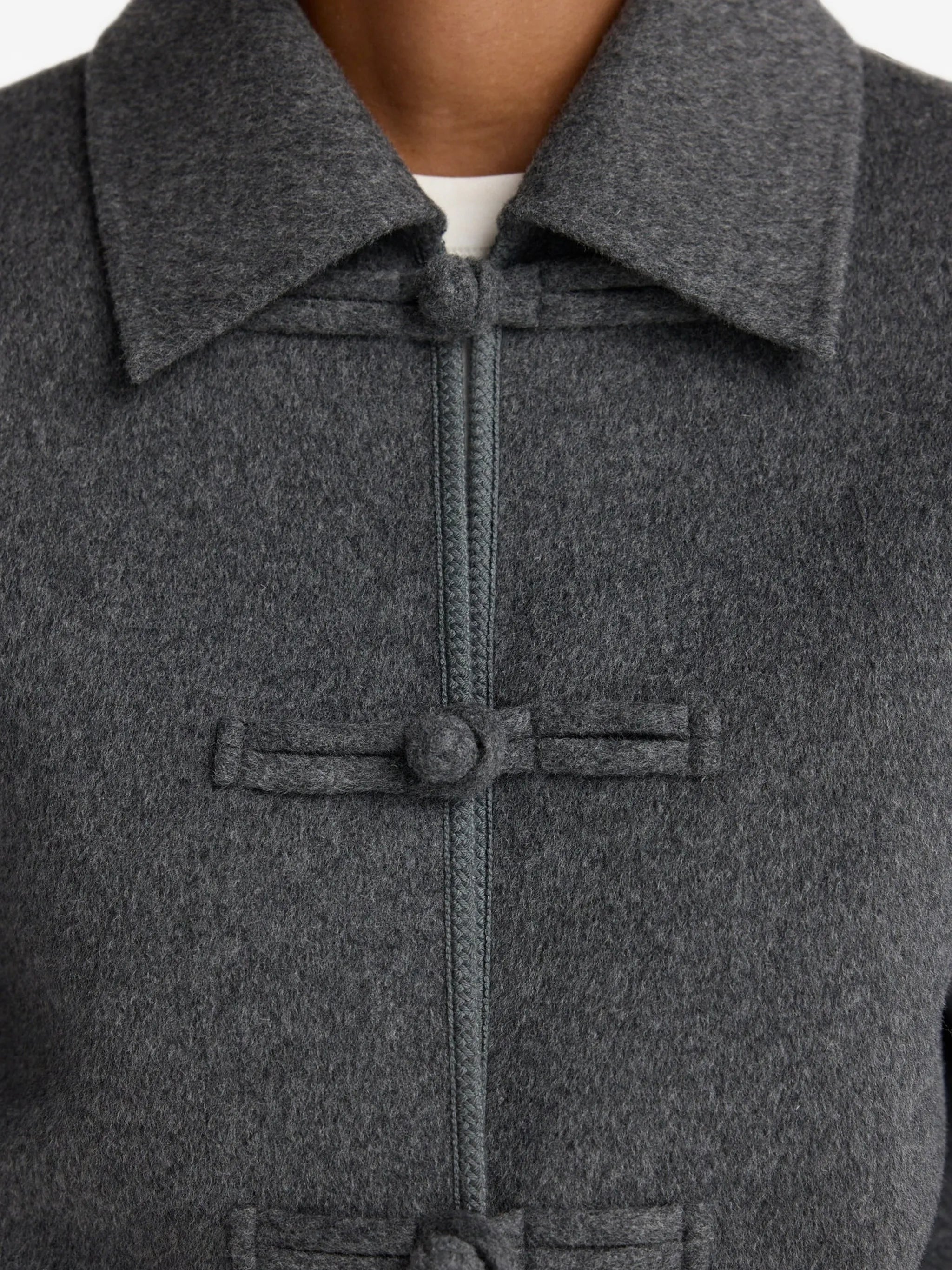 double-faced pankou-closure jacket