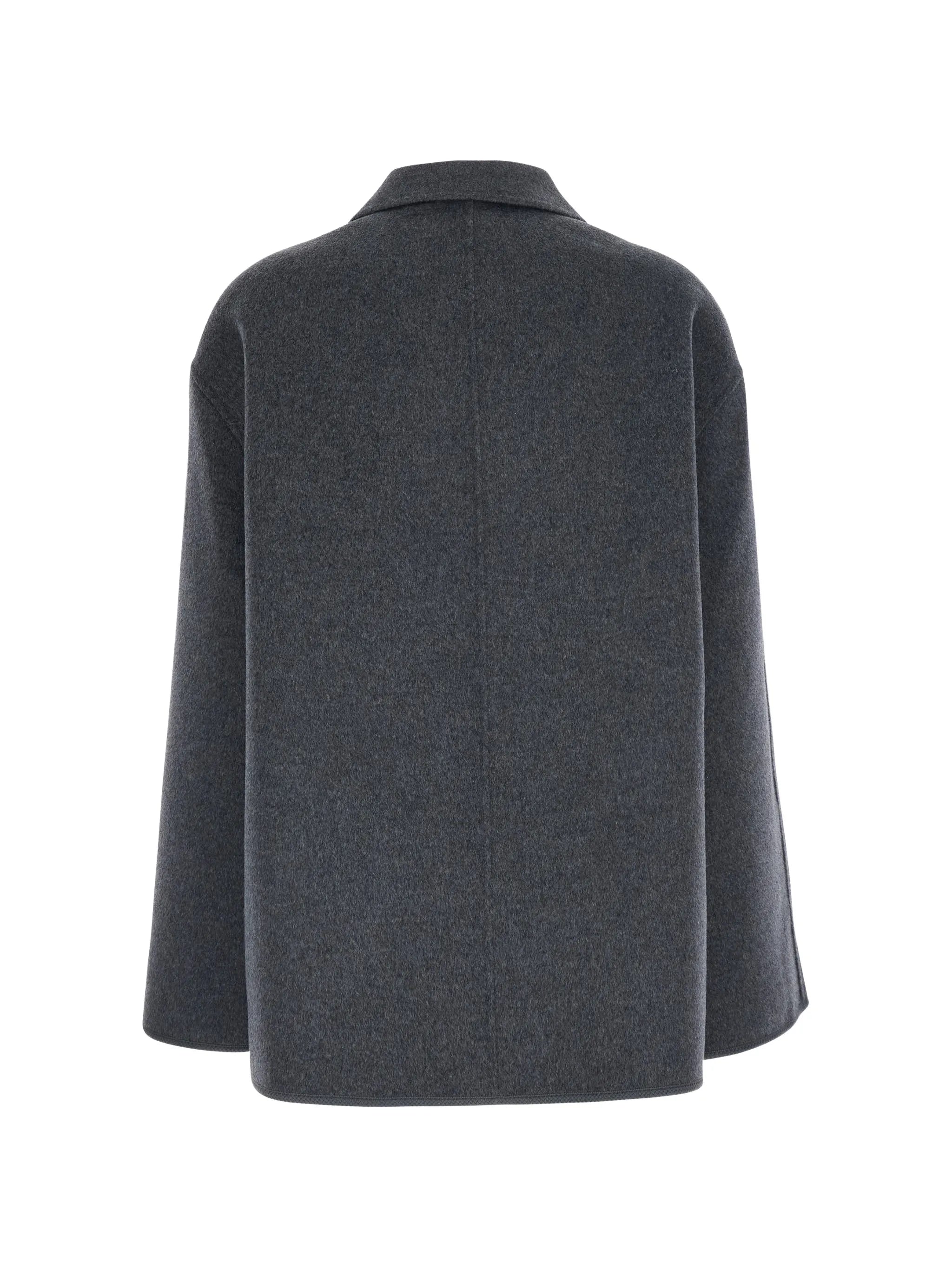 double-faced wool pankou closure jacket