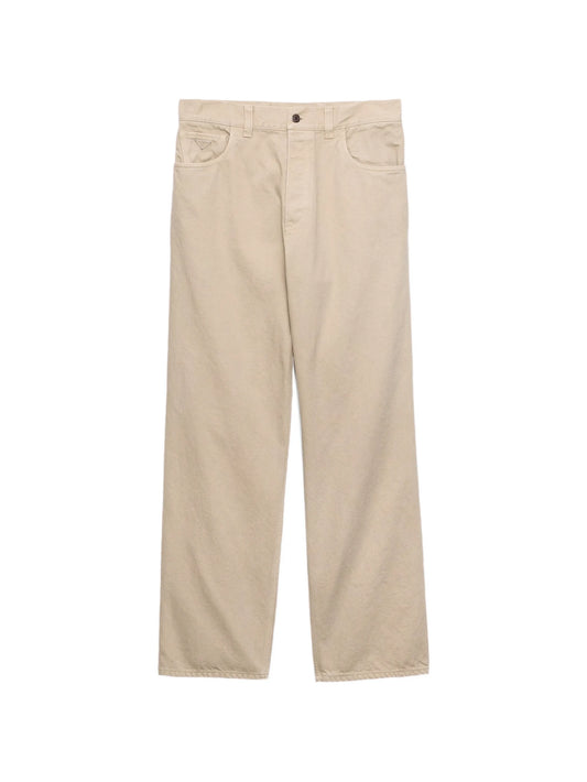 logo-plaque straight-leg jeans