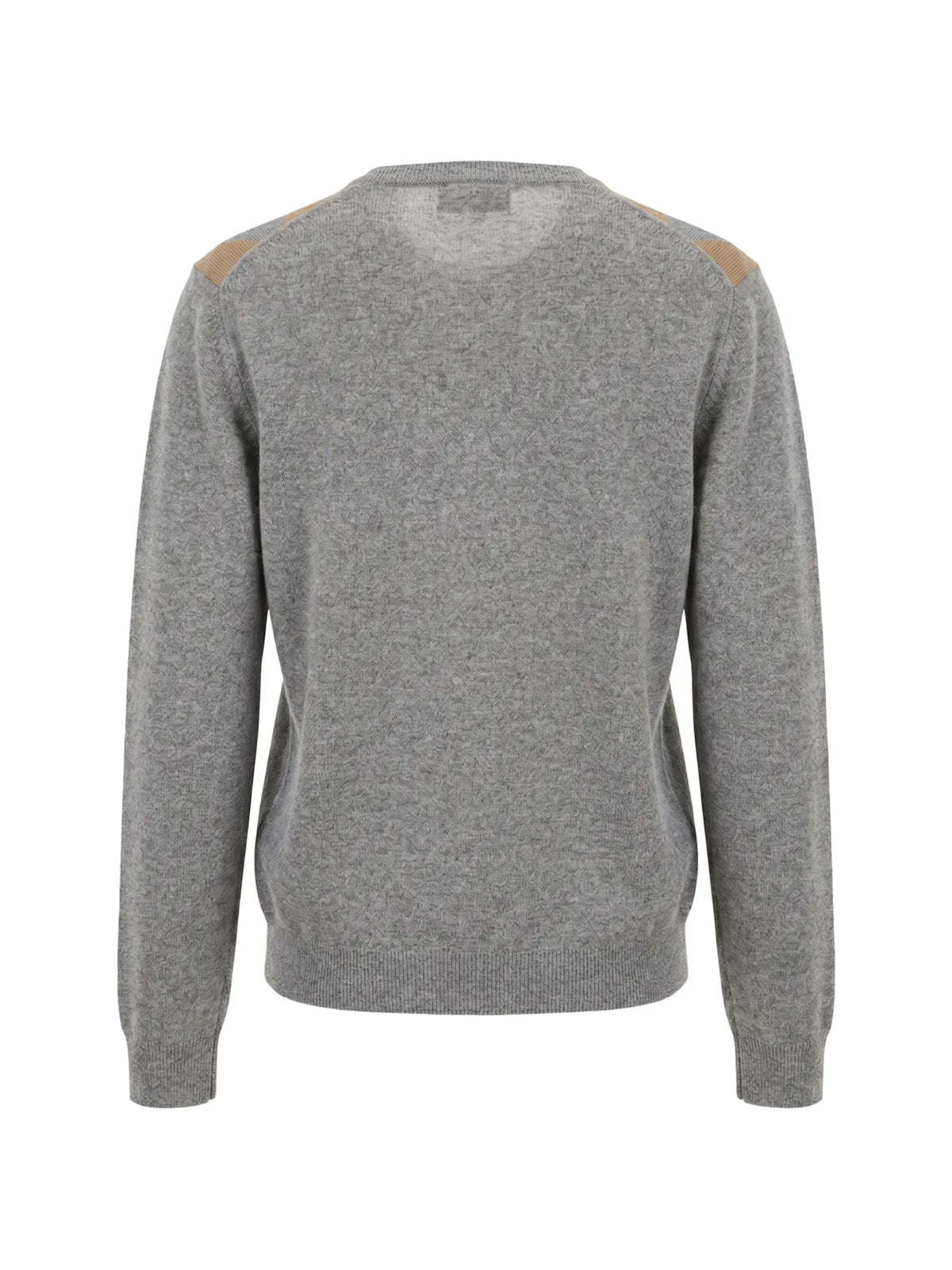 argyle cashmere V-neck sweater