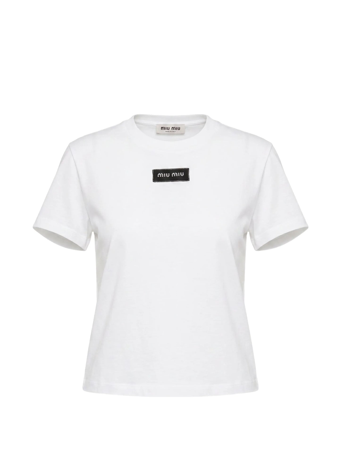 crew-neck logo-patch T-shirt