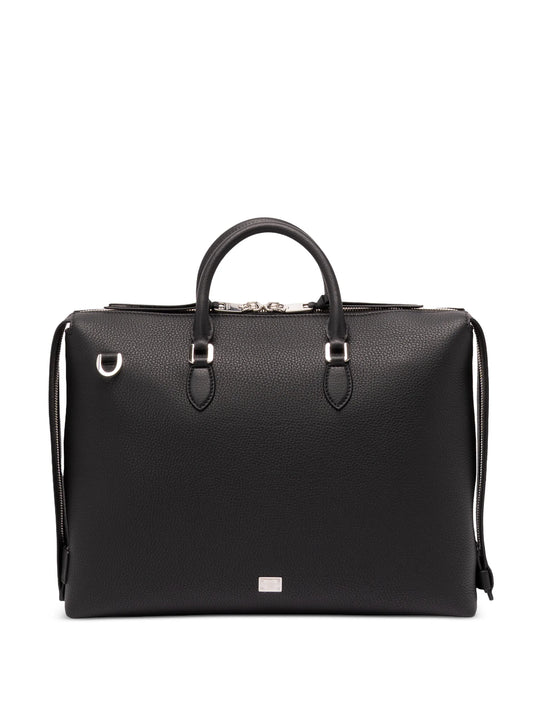 pebbled-leather briefcase