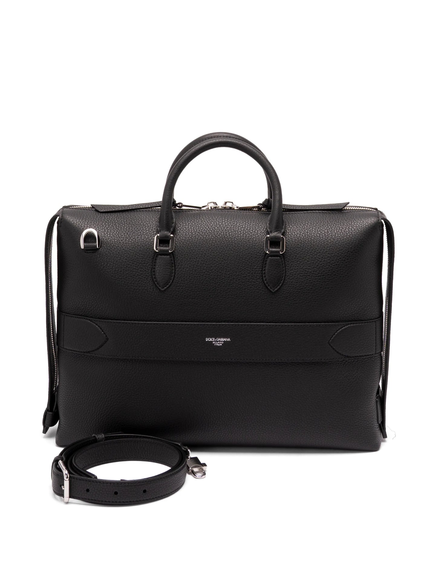 pebbled-leather briefcase