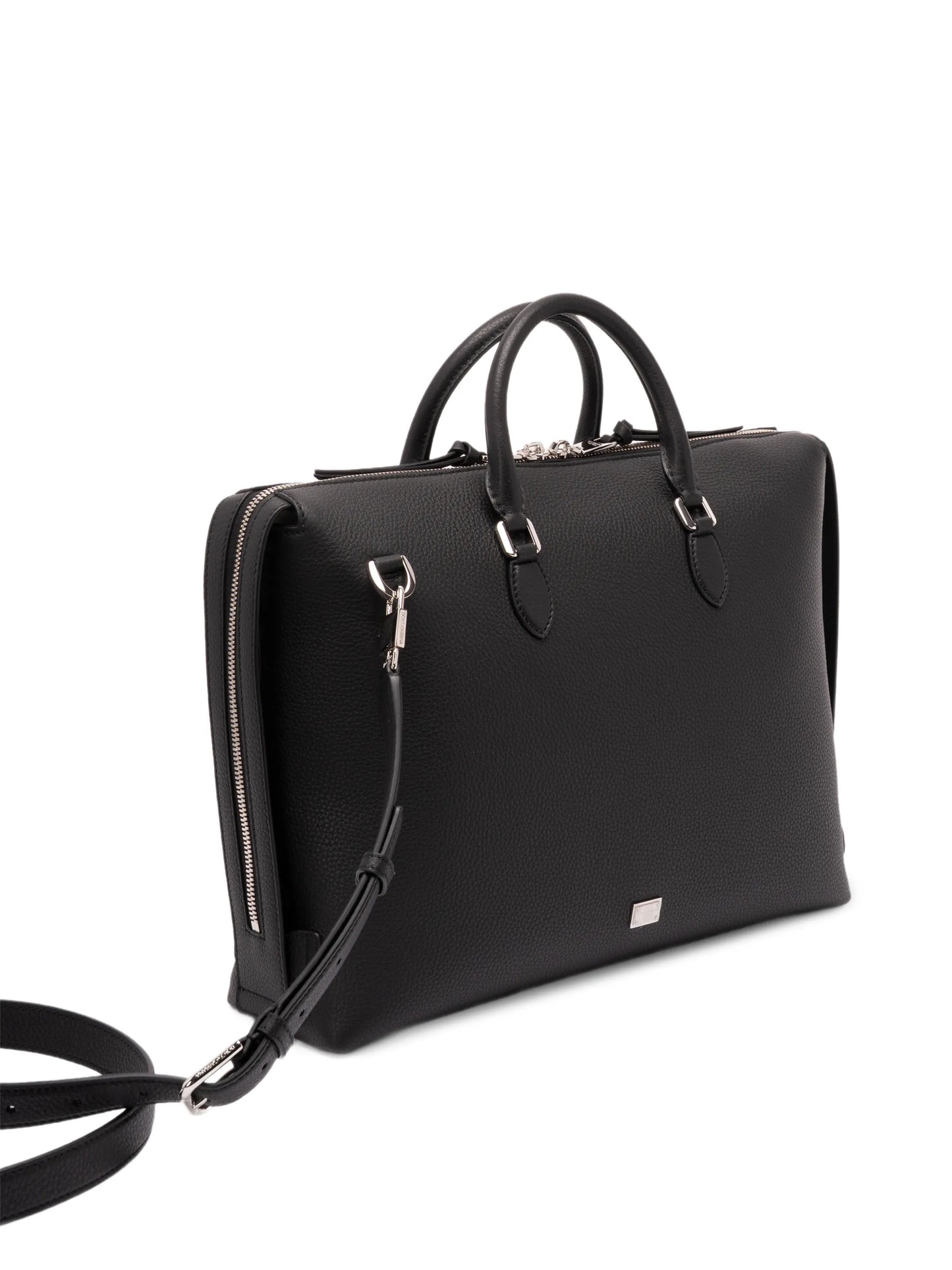 pebbled-leather briefcase