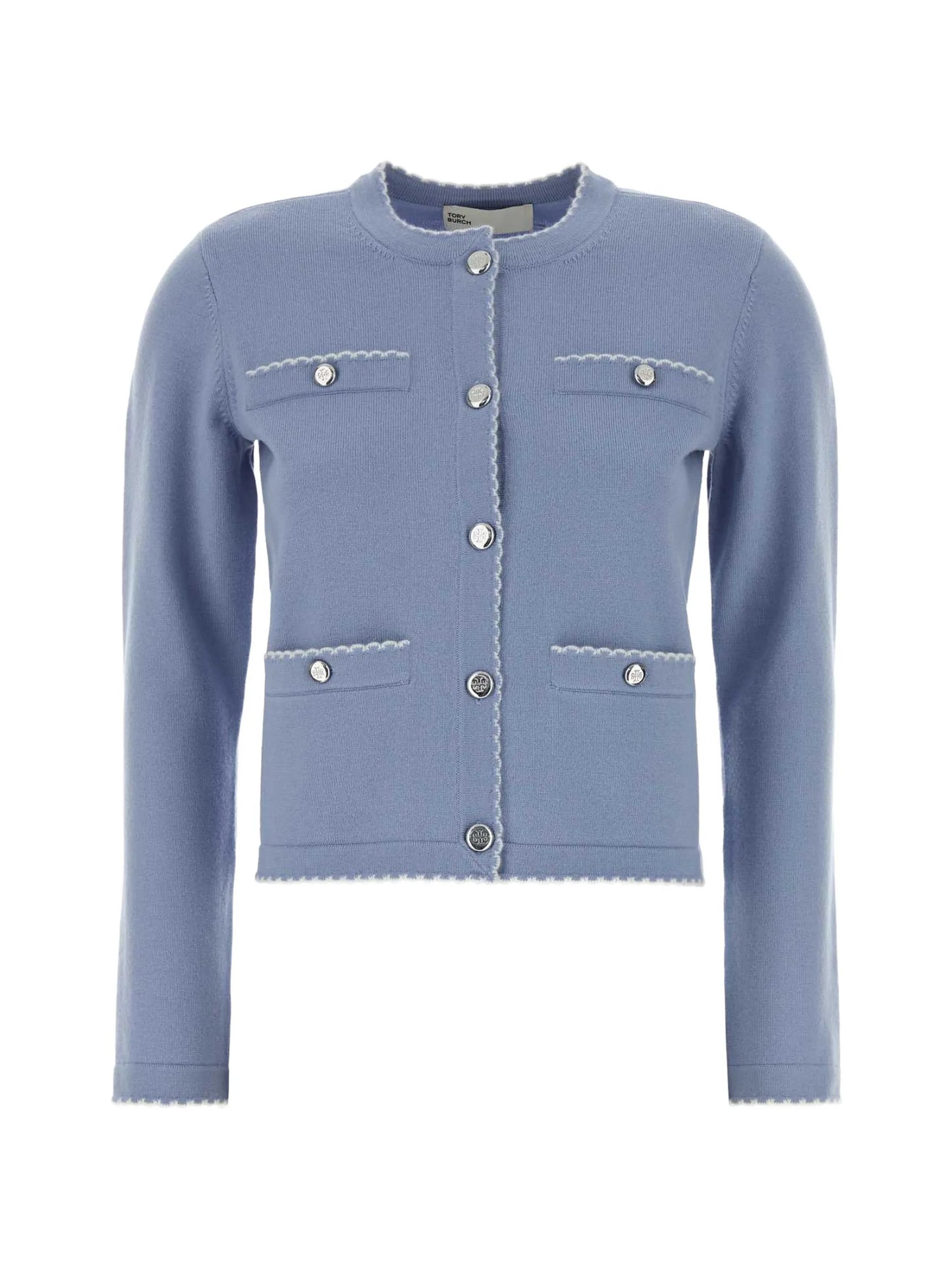 Kendra scalloped wool cardigan